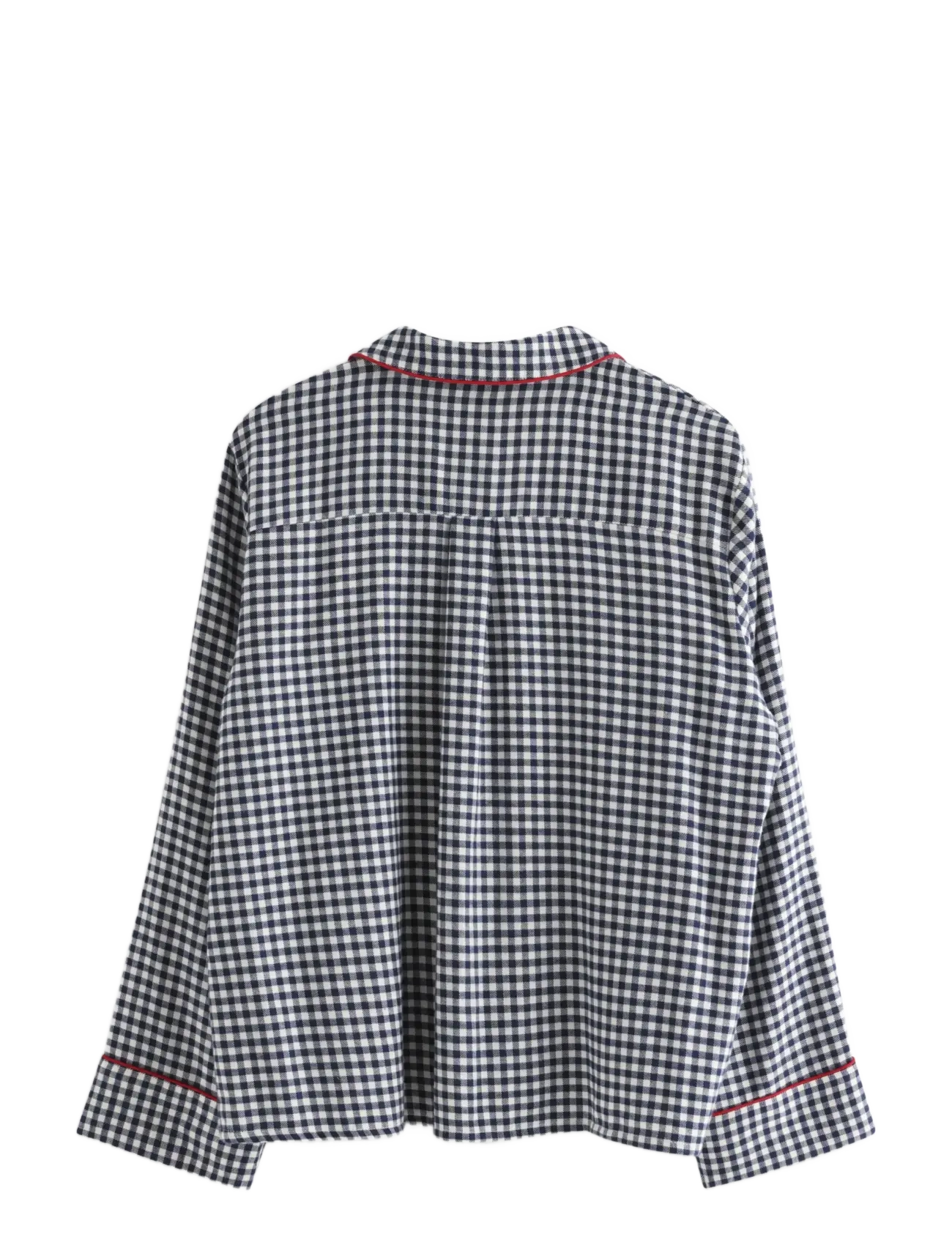 Lindex - Pyjama shirt in flannel - navy - 1