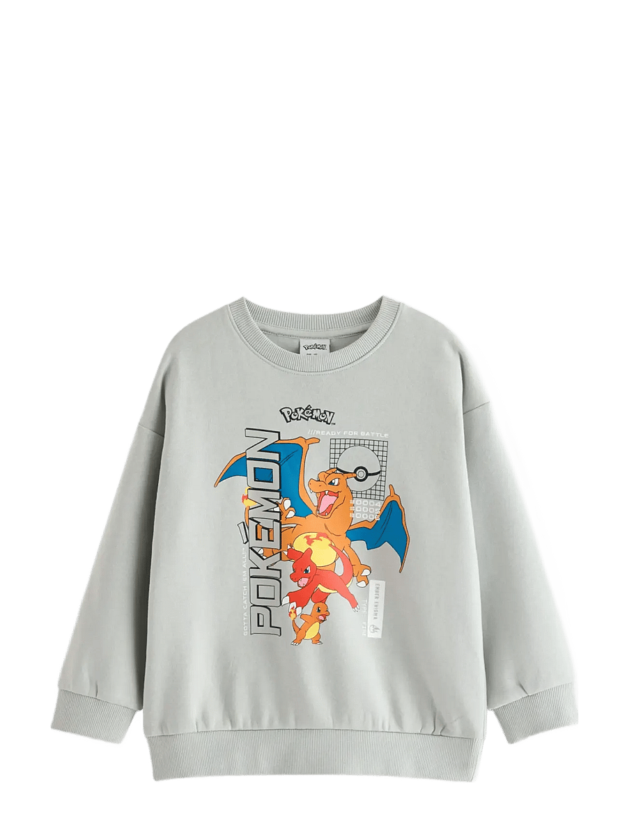Lindex - Pokémon sweatshirt with brushed inside - sweatshirts - light dusty turquoise - 1