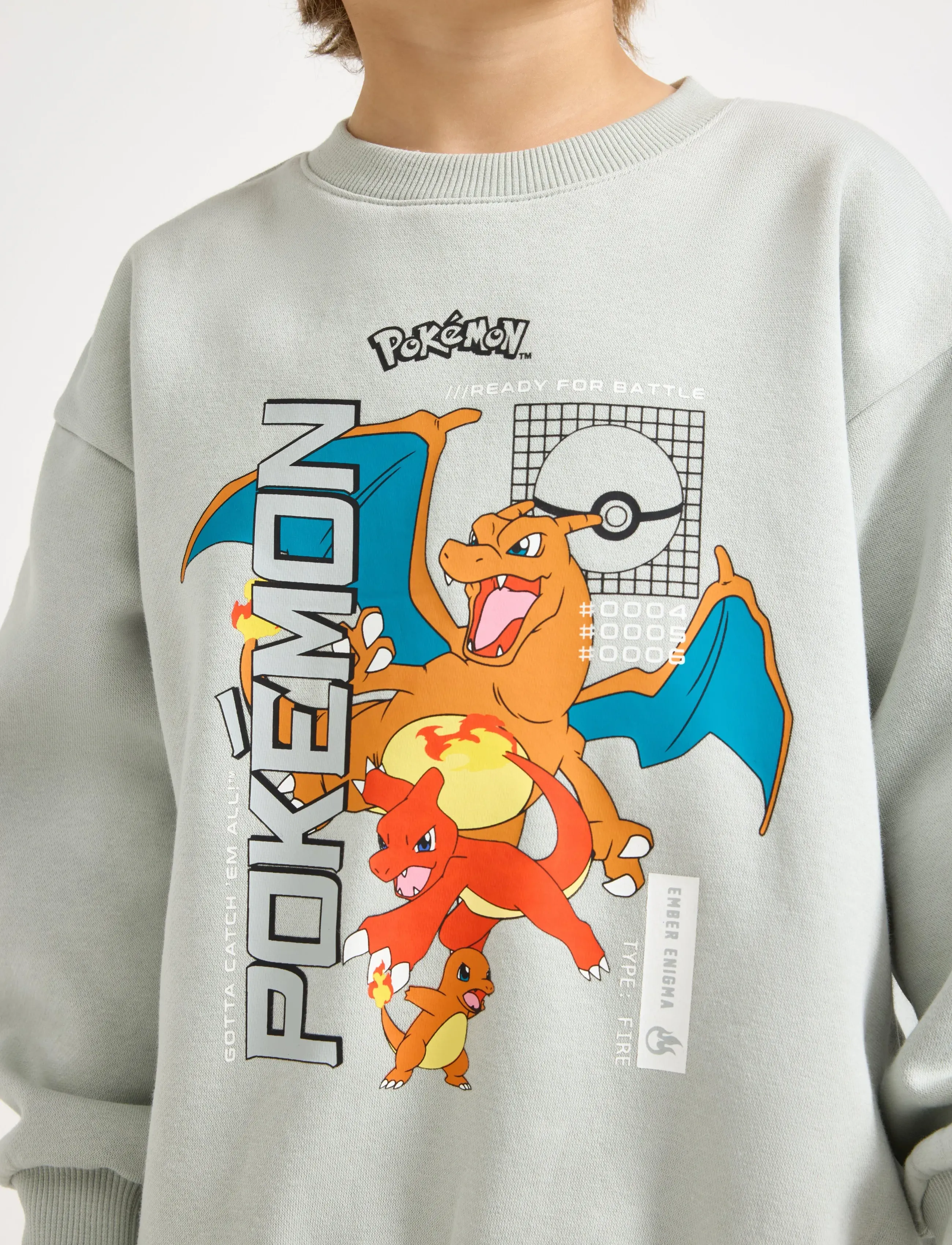 Lindex - Pokémon sweatshirt with brushed inside - dressipluusid - light dusty turquoise - 4
