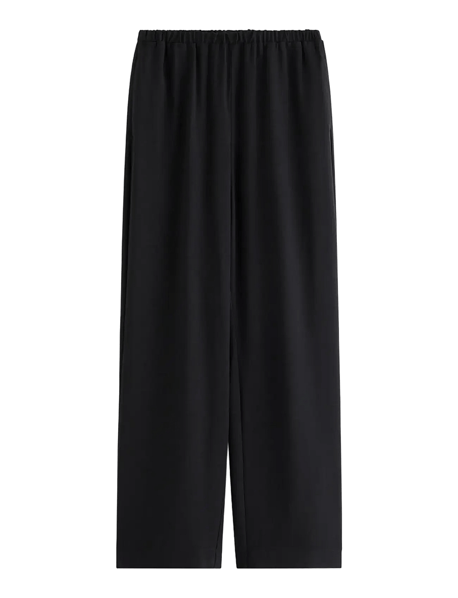 Lindex - STRAIGHT Bella trousers - raka byxor - black - 1