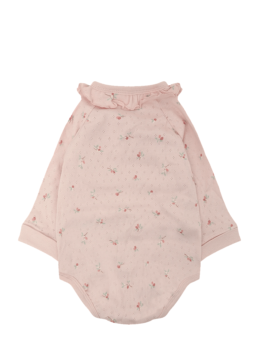 Lindex - Body wrap pointelle w frill ao - einkaufen nach alter von - light pink - 1