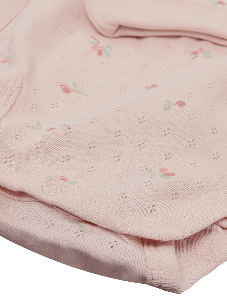 Lindex - Body wrap pointelle w frill ao - einkaufen nach alter von - light pink - 3