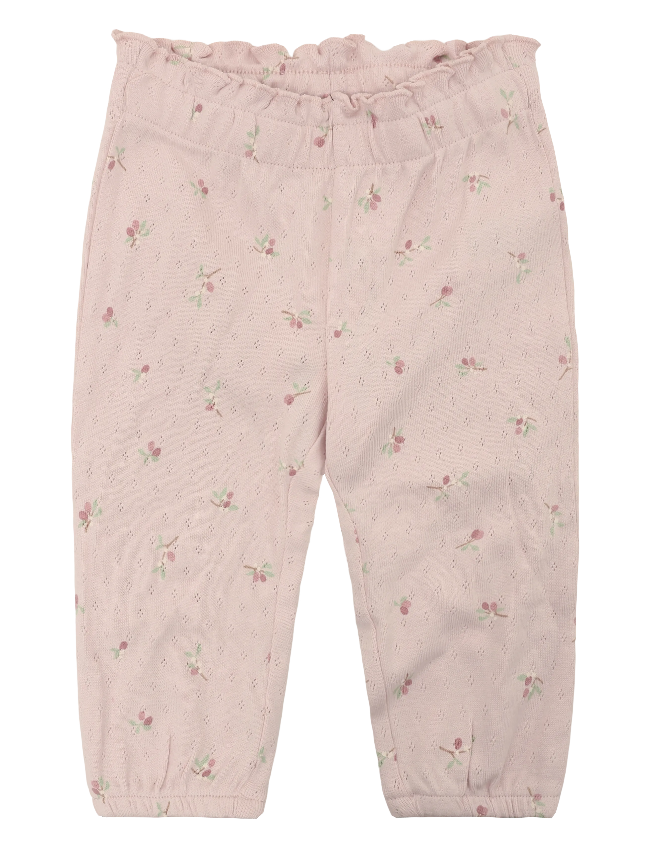Lindex Trousers loose pointelle aop - New Arrivals - LIGHT PINK / pink/rose