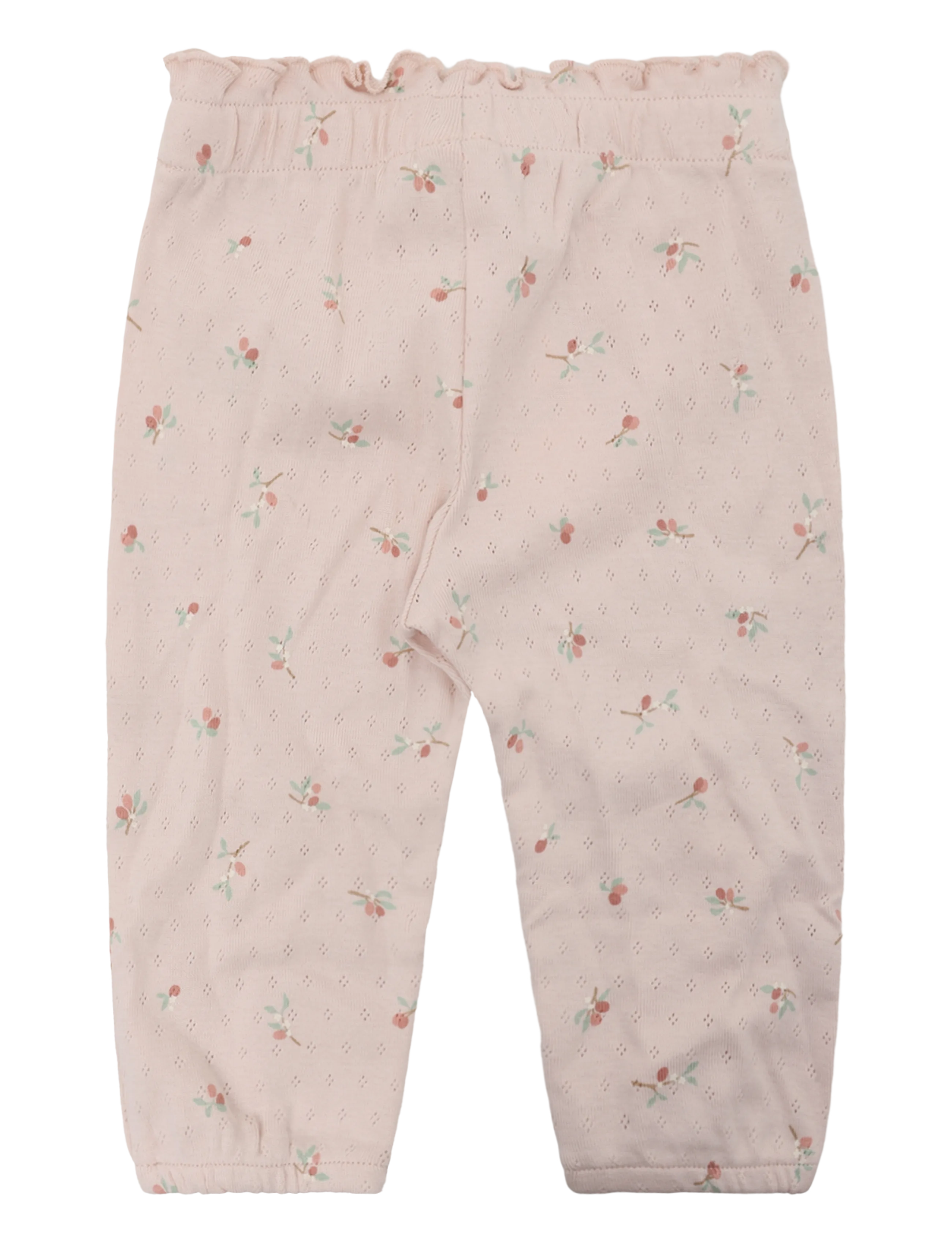 Lindex - Trousers loose pointelle aop - light pink - 1
