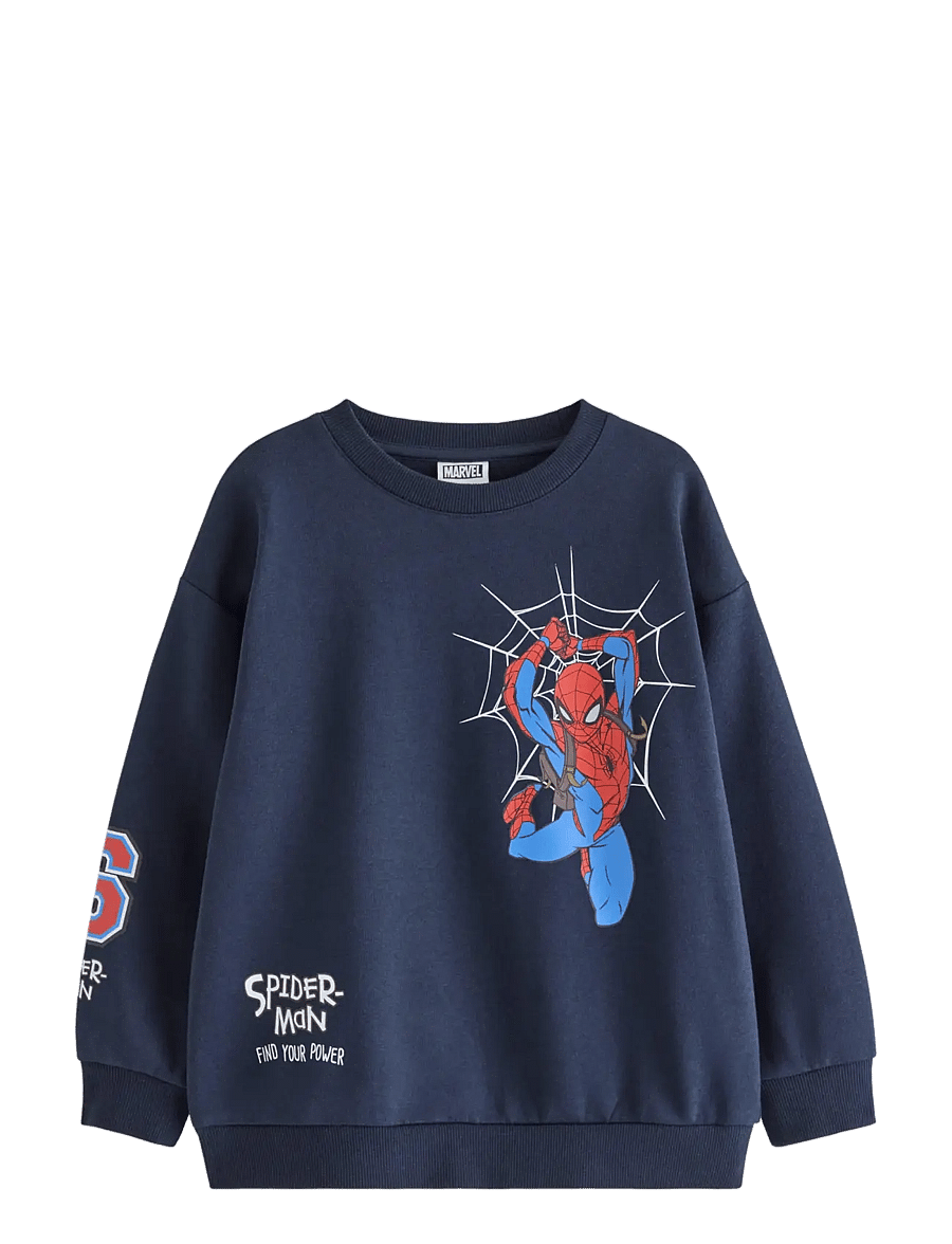 Lindex - Spider-Man sweatshirt with brushed inside - dressipluusid - navy - 1