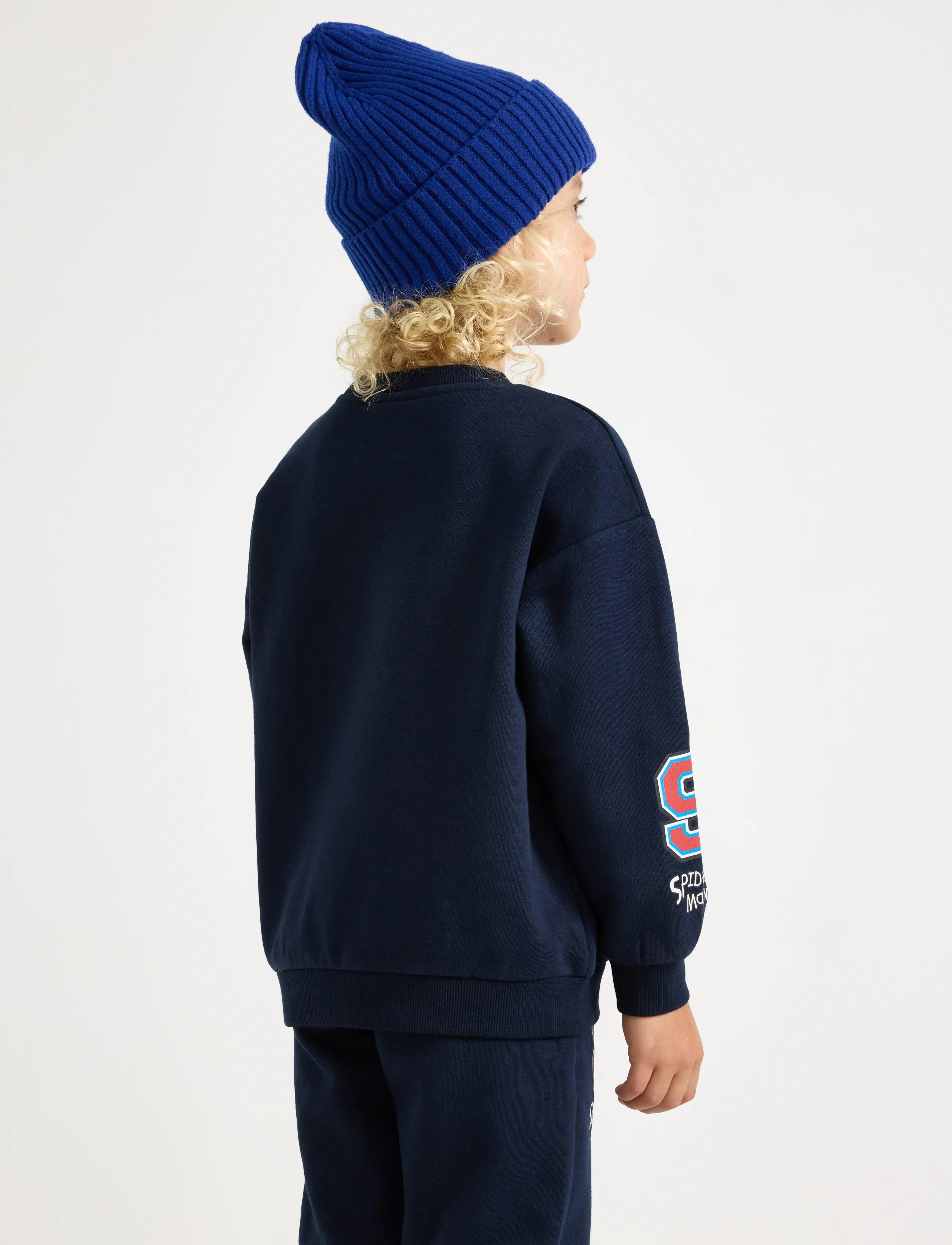 Lindex - Spider-Man sweatshirt with brushed inside - dressipluusid - navy - 3