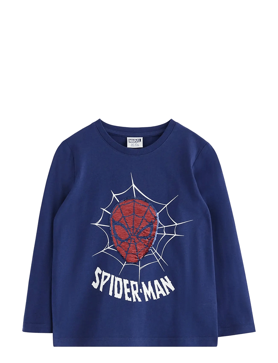 Lindex - Spider-Man long-sleeved top - dark blue - 1