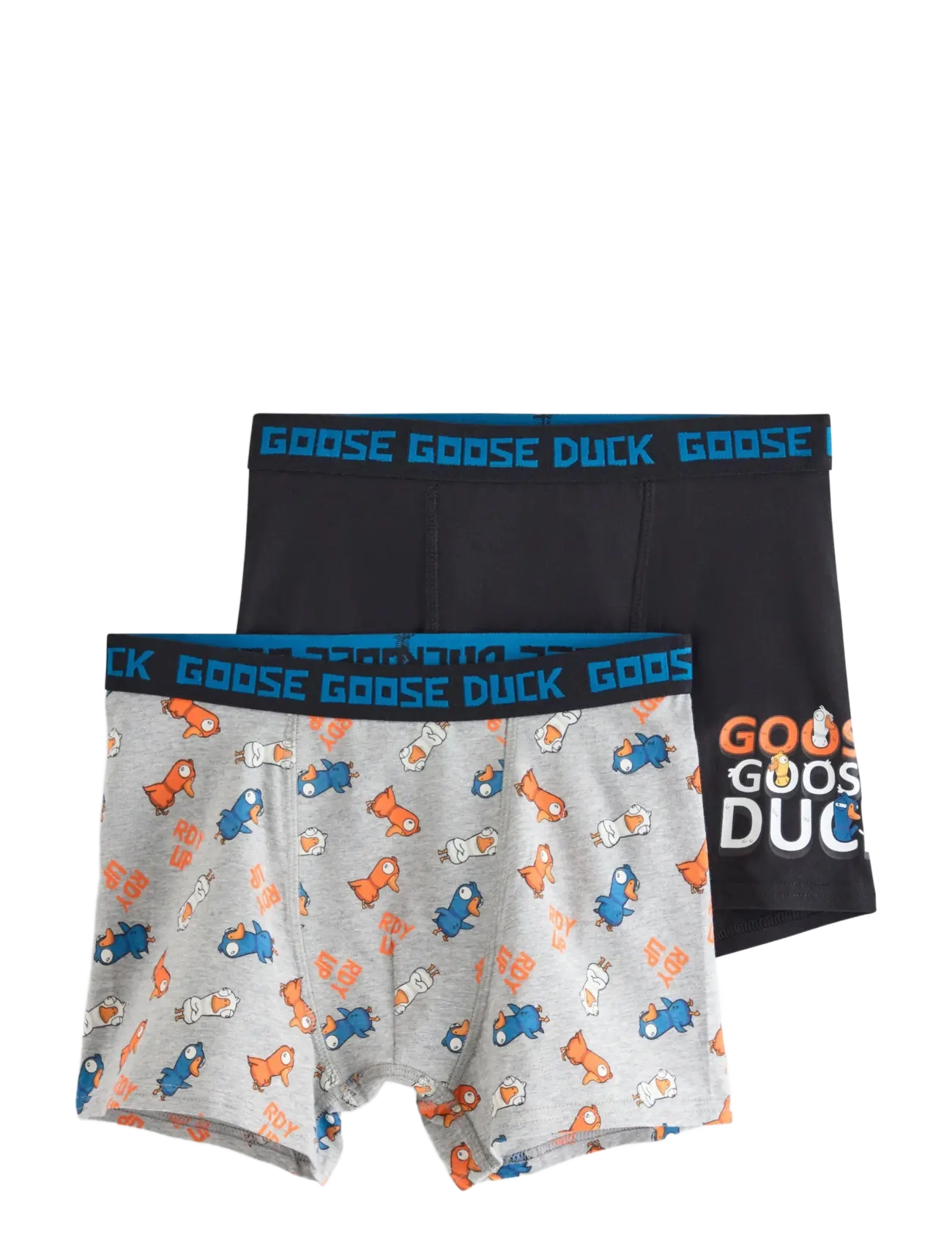 Lindex 2-Pack Goose Goose Duck Boxer Shorts, Børn, 2-Pak Boxershorts, Sort, Str: 134/140