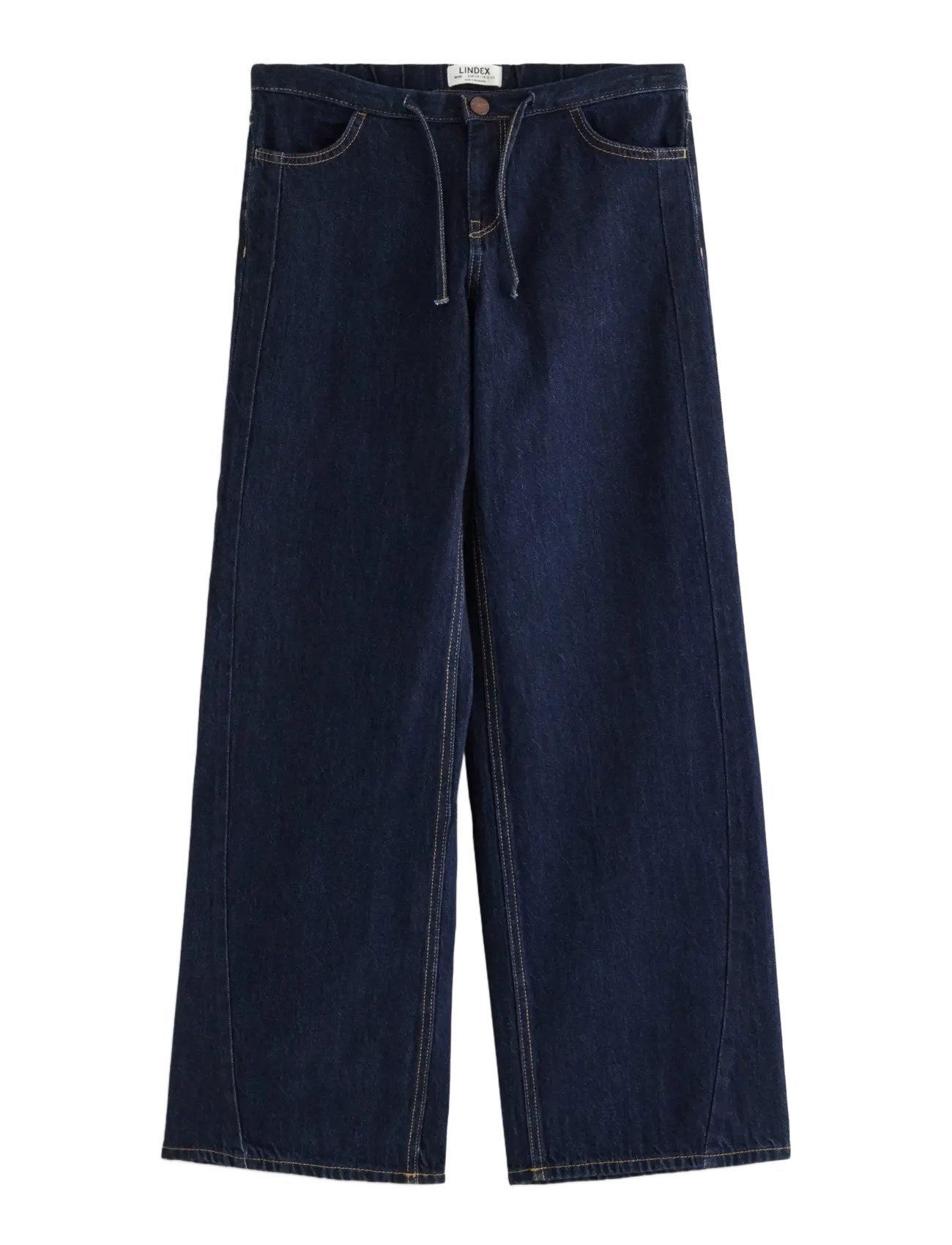 Lindex - Wide denim trousers with regular waist - vida jeans - dark denim - 1