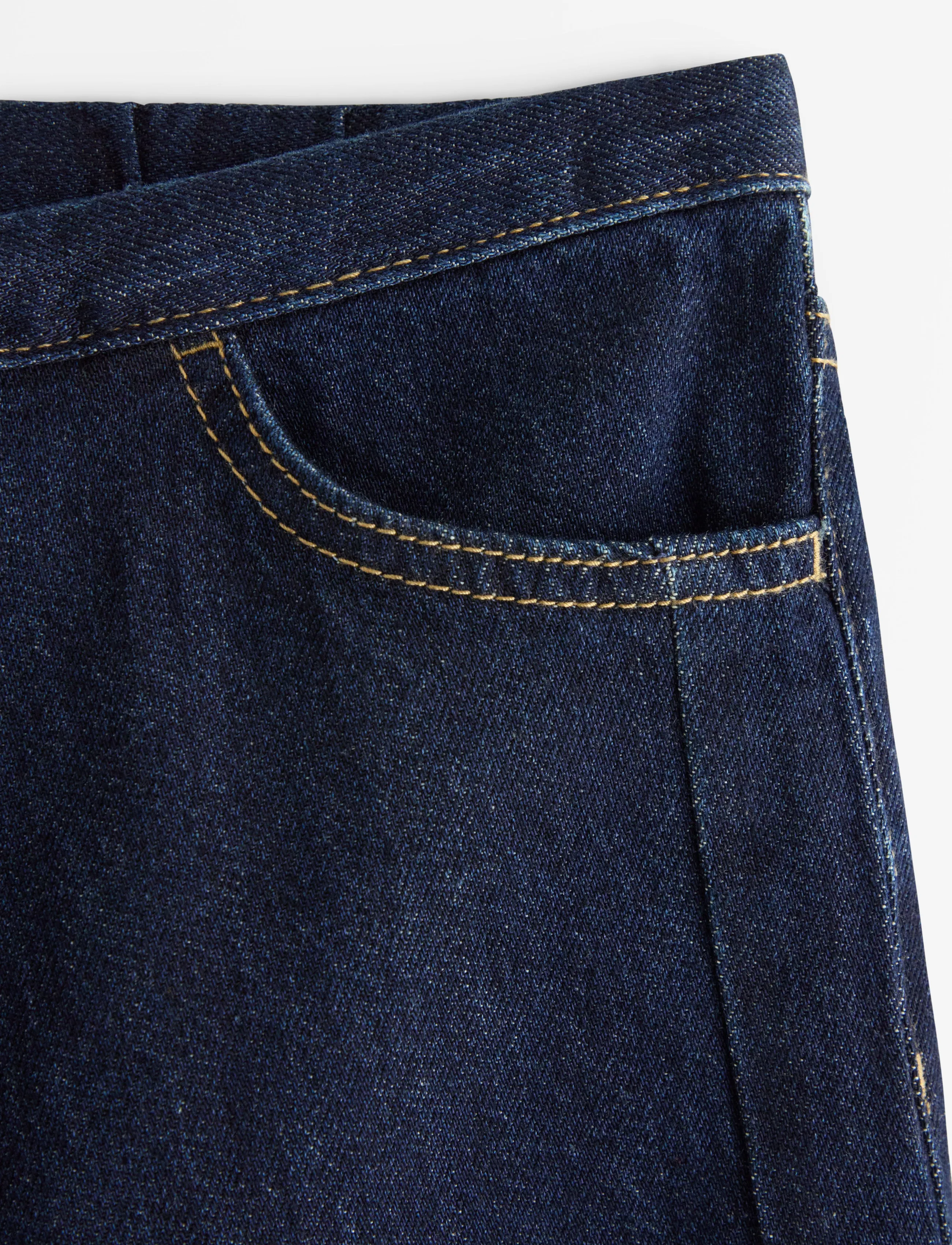 Lindex - Wide denim trousers with regular waist - vida jeans - dark denim - 5