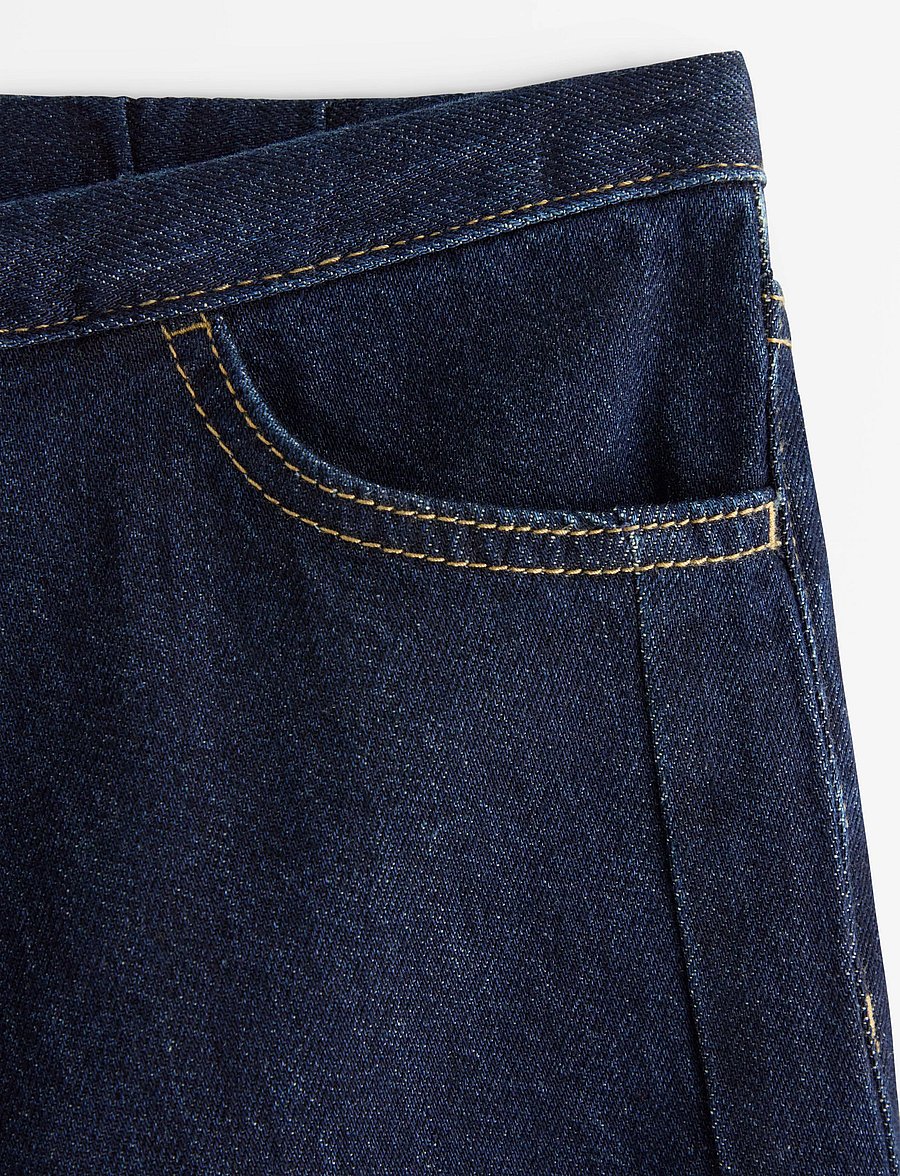 Lindex - Wide denim trousers with regular waist - hosen mit weitem bein - dark denim - 5