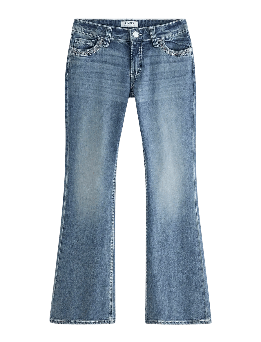 Lindex - Bootcut jeans with low waist - bootcut jeans - denim - 1