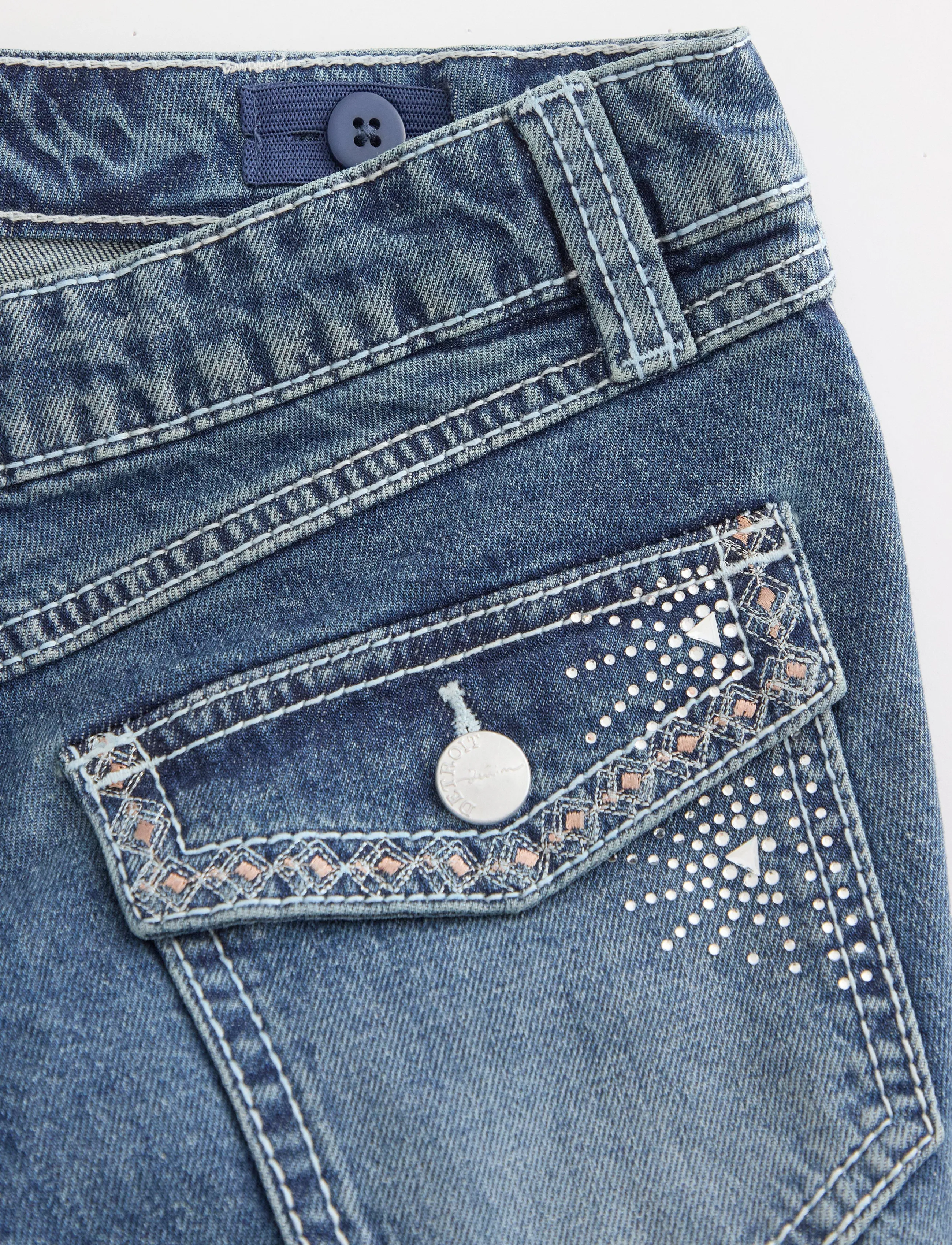 Lindex - Bootcut jeans with low waist - denim - 5