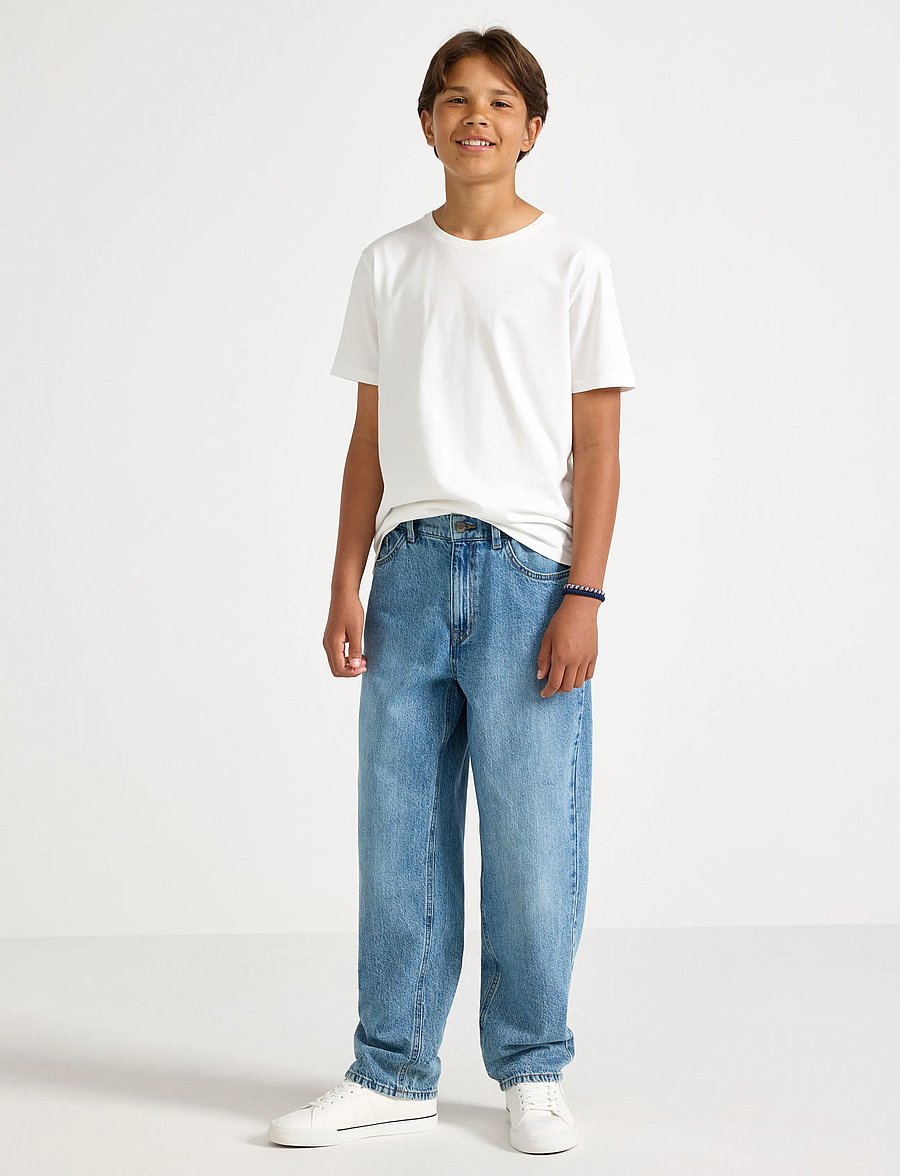 Lindex - Baggy jeans with regular waist - loose jeans - denim - 0