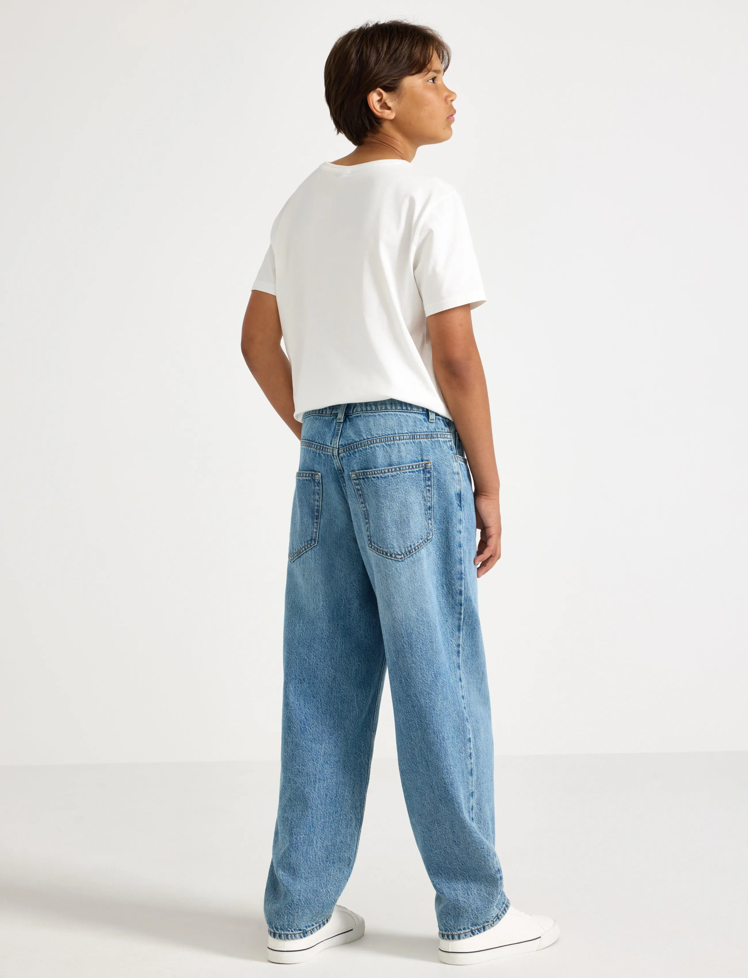 Lindex - Baggy jeans with regular waist - denim - 3