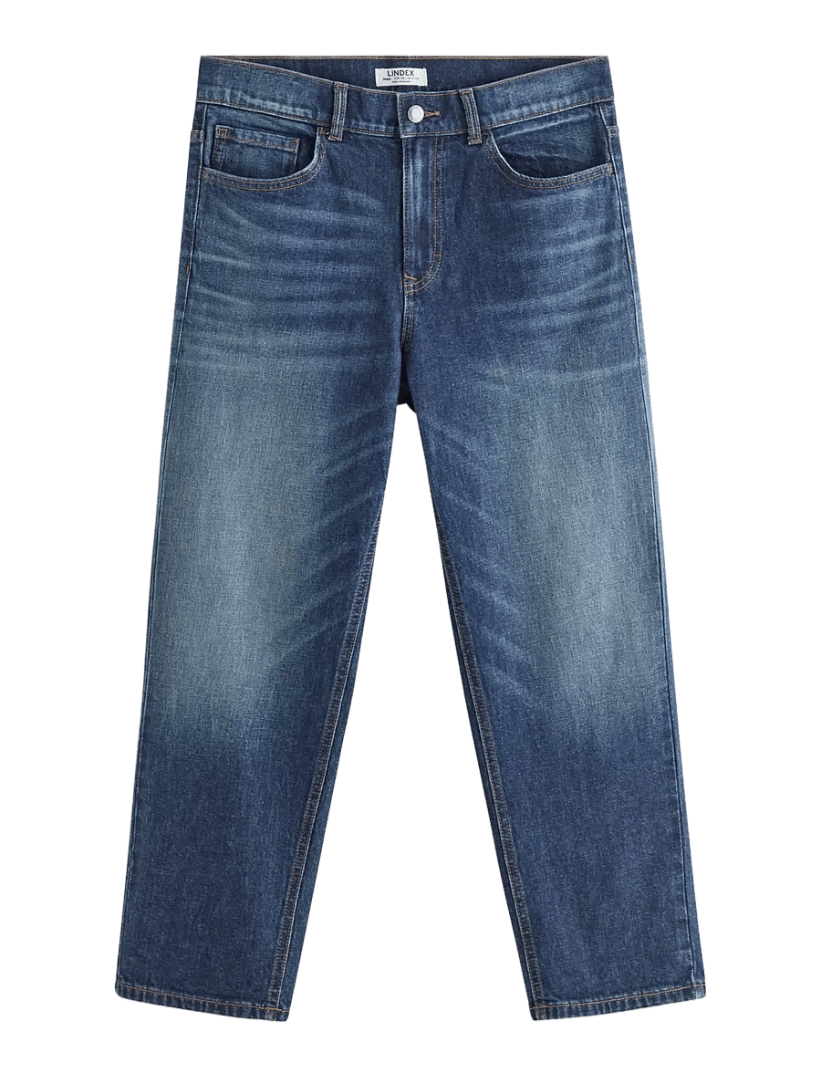 Lindex - Baggy jeans with regular waist - loose jeans - dark denim - 1