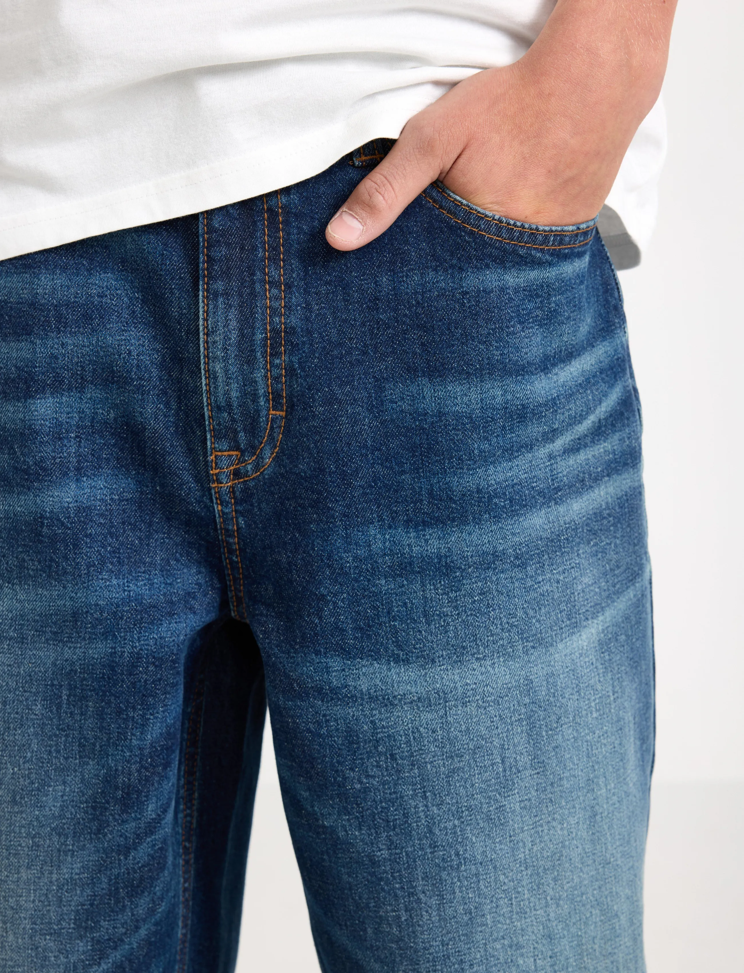 Lindex - Baggy jeans with regular waist - loose jeans - dark denim - 4