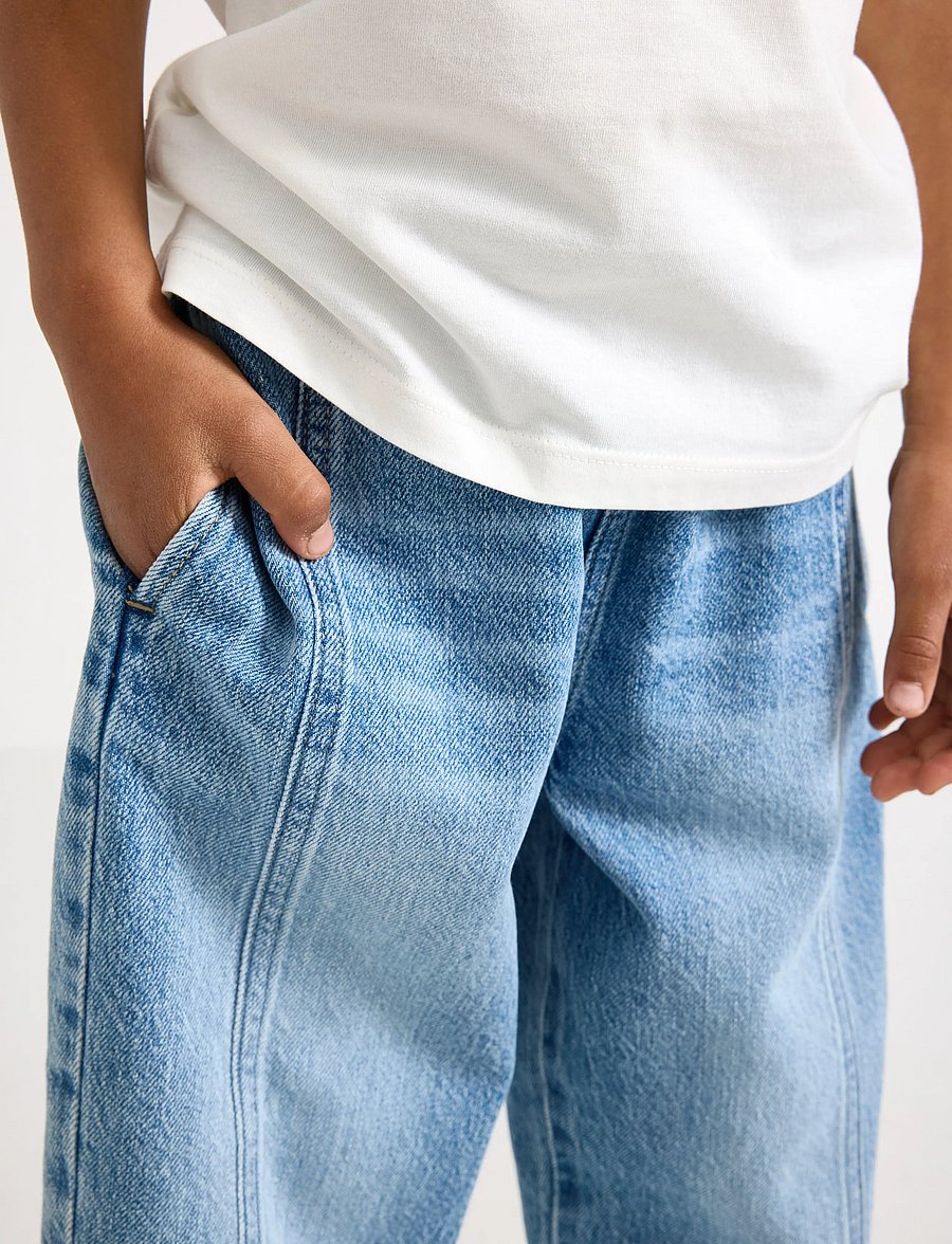 Lindex - Balloon jeans with regular waist - loose jeans - denim - 4