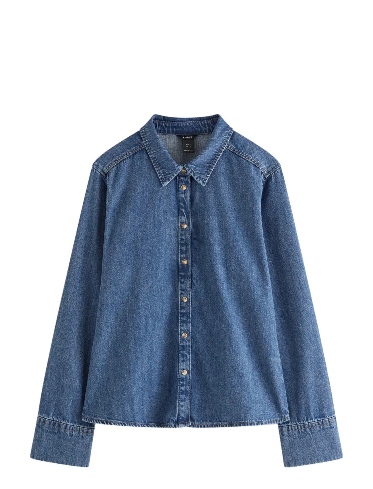 Lindex Long-sleeved denim shirt - Blusen & Hemden - DENIM BLUE / blue