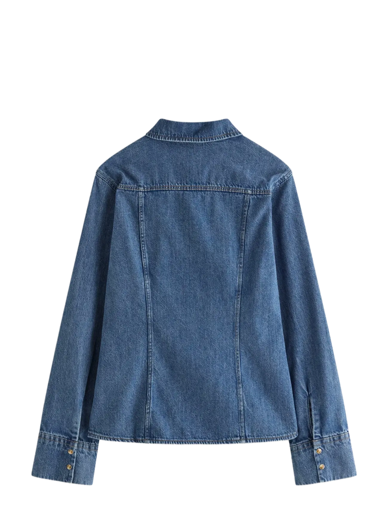 Lindex - Long-sleeved denim shirt - denim blue - 2