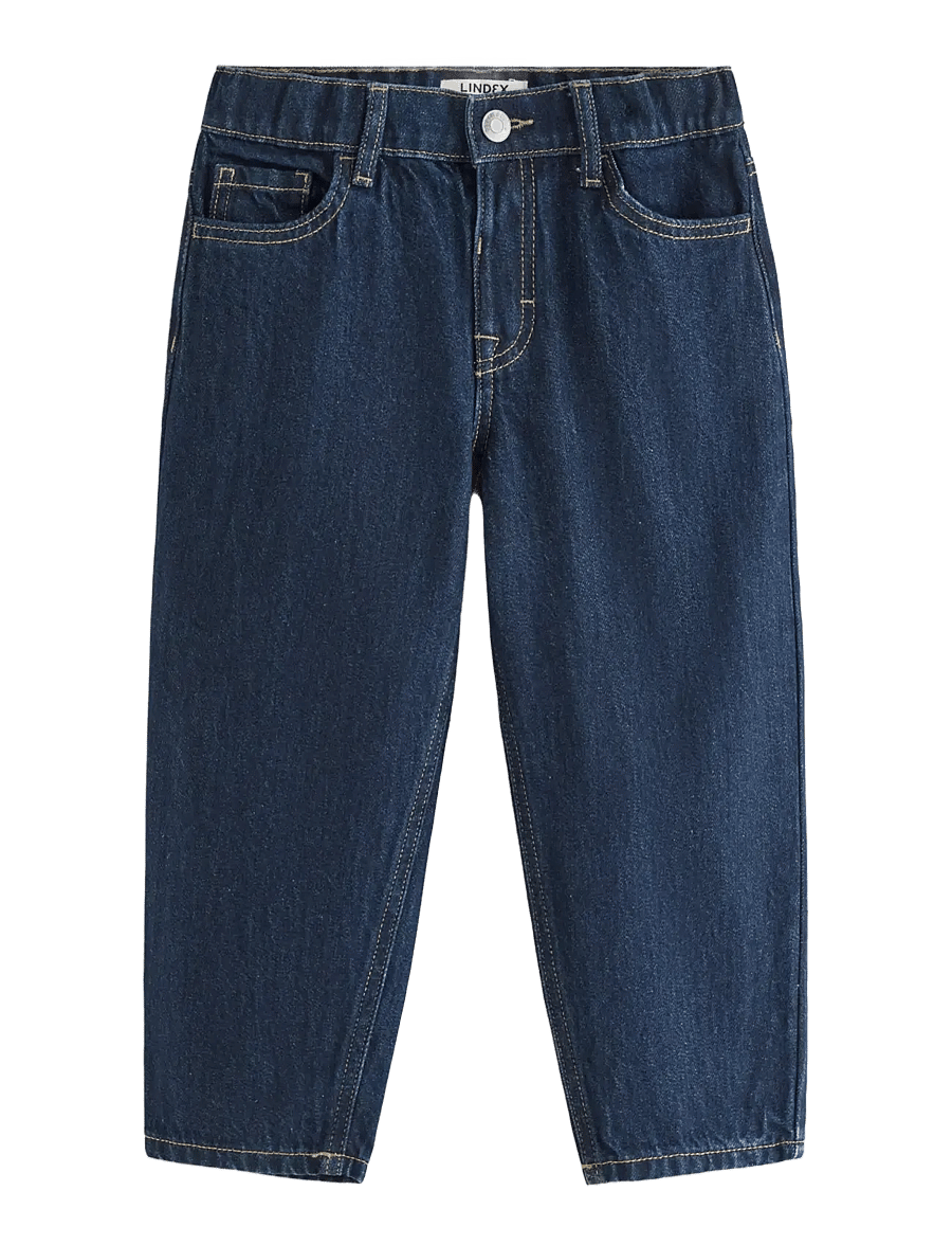 Lindex - Baggy jeans with regular waist - loose jeans - dark denim - 1