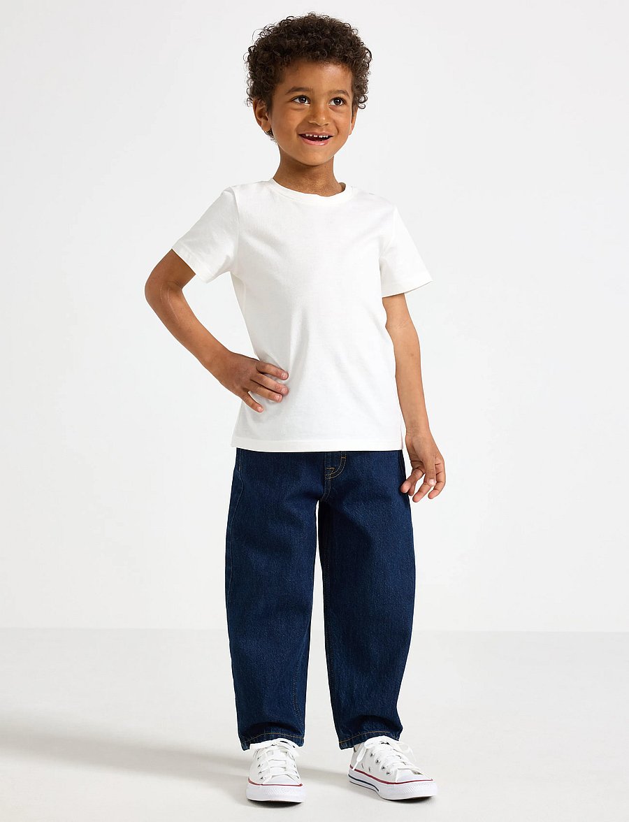 Lindex - Baggy jeans with regular waist - loose jeans - dark denim - 0