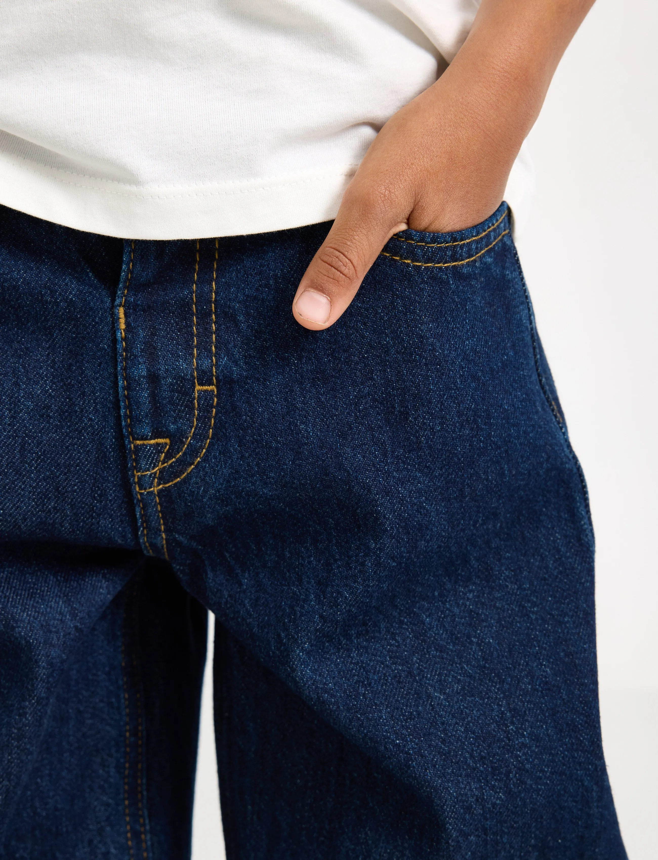 Lindex - Baggy jeans with regular waist - vaba lõikega teksad - dark denim - 4