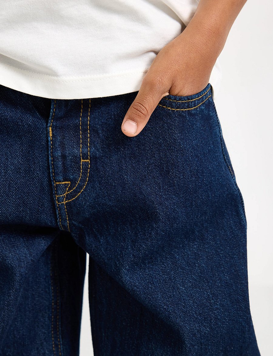 Lindex - Baggy jeans with regular waist - loose jeans - dark denim - 4