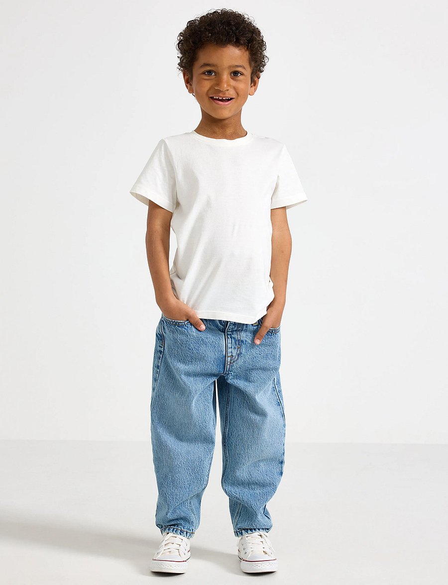 Lindex - Baggy jeans with regular waist - loose jeans - denim - 0
