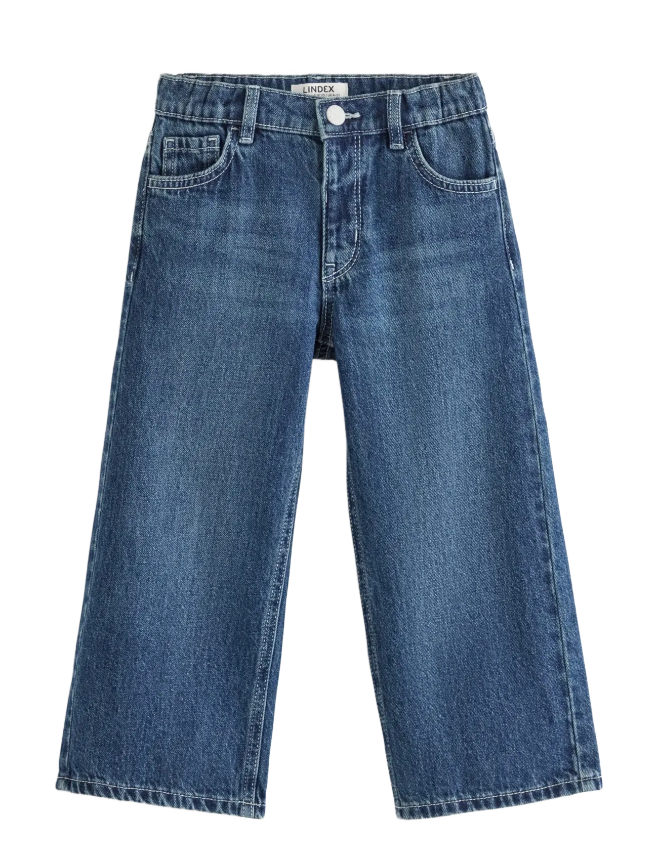 Lindex Wide jeans with regular waist - Lindex - DARK DENIM / blue