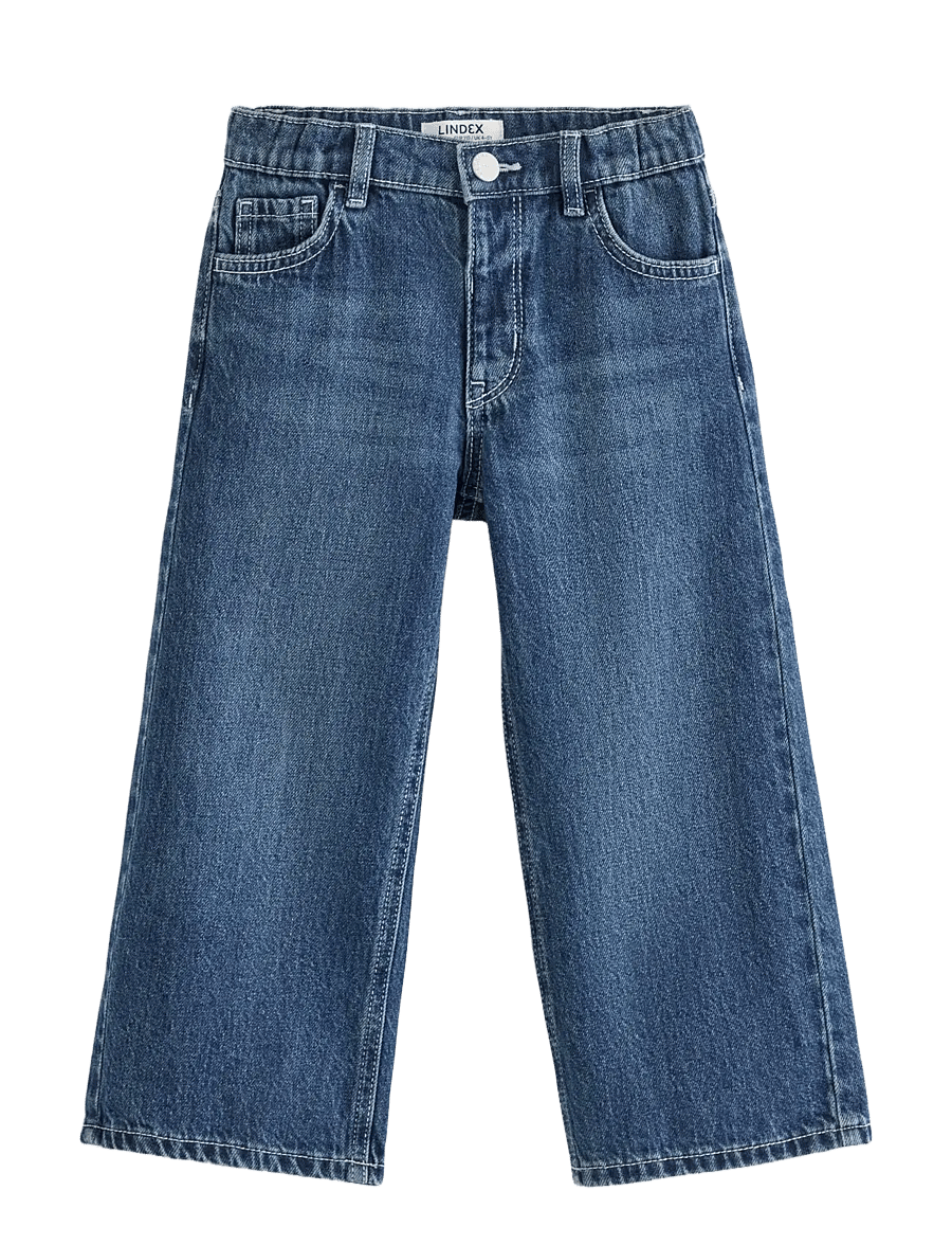 Lindex - Wide jeans with regular waist - jeans - dark denim - 1