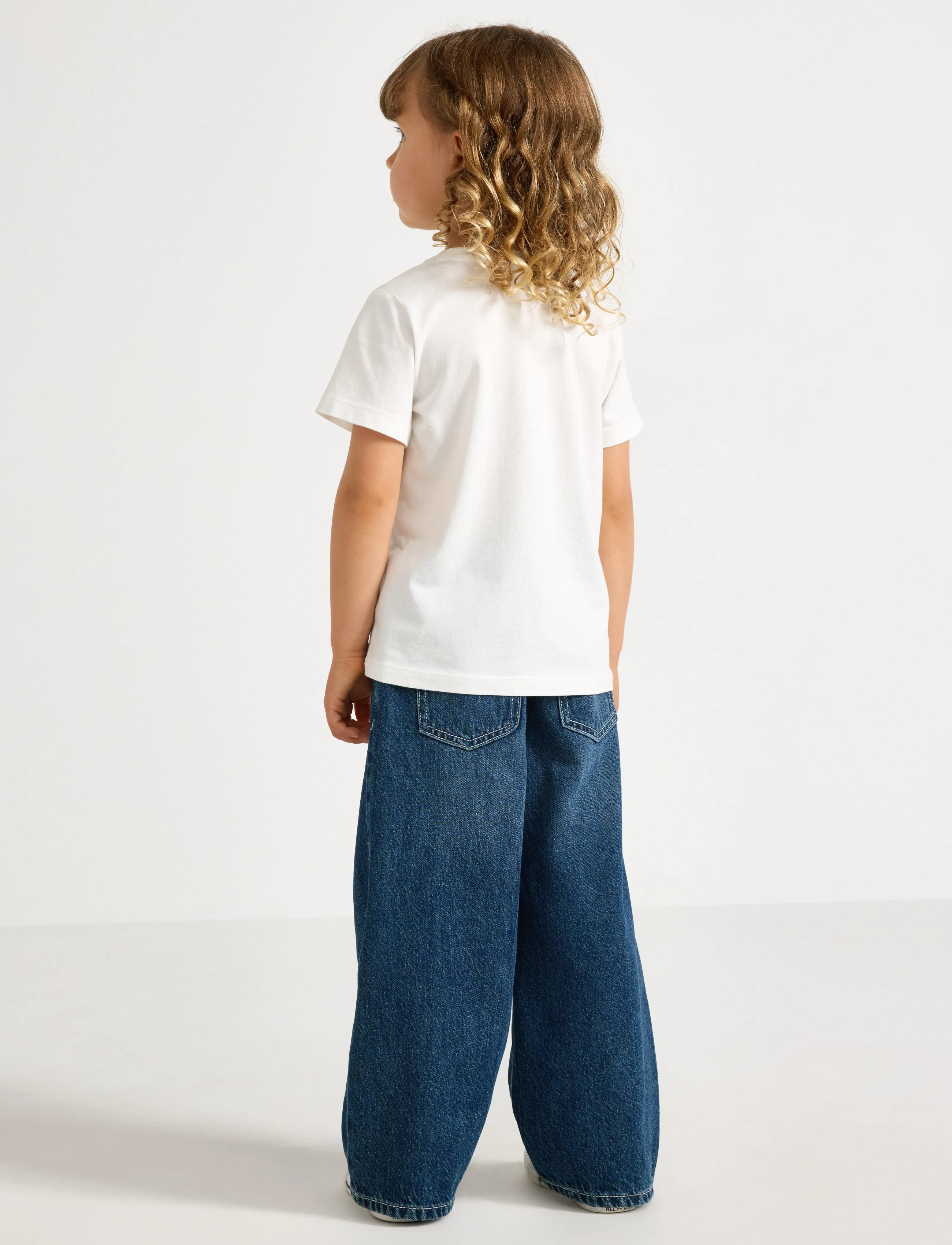 Lindex - Wide jeans with regular waist - dark denim - 3