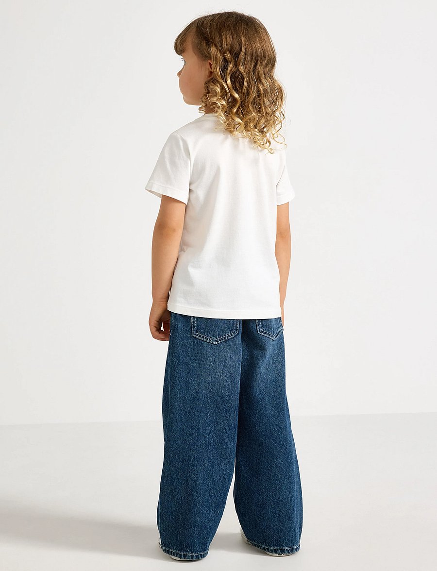 Lindex - Wide jeans with regular waist - jeans - dark denim - 3