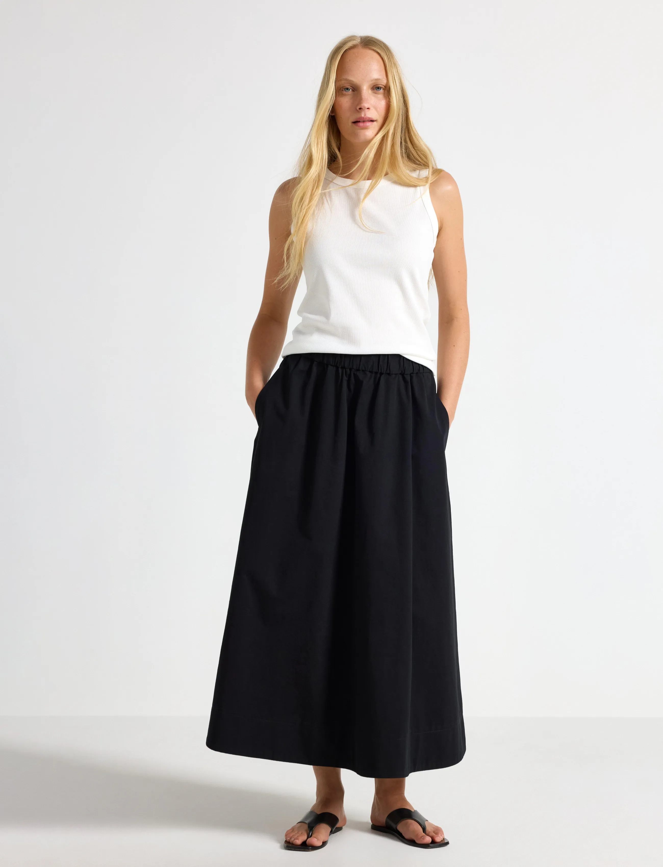 Lindex Skirt with a-line fit - Lindex - BLACK / black