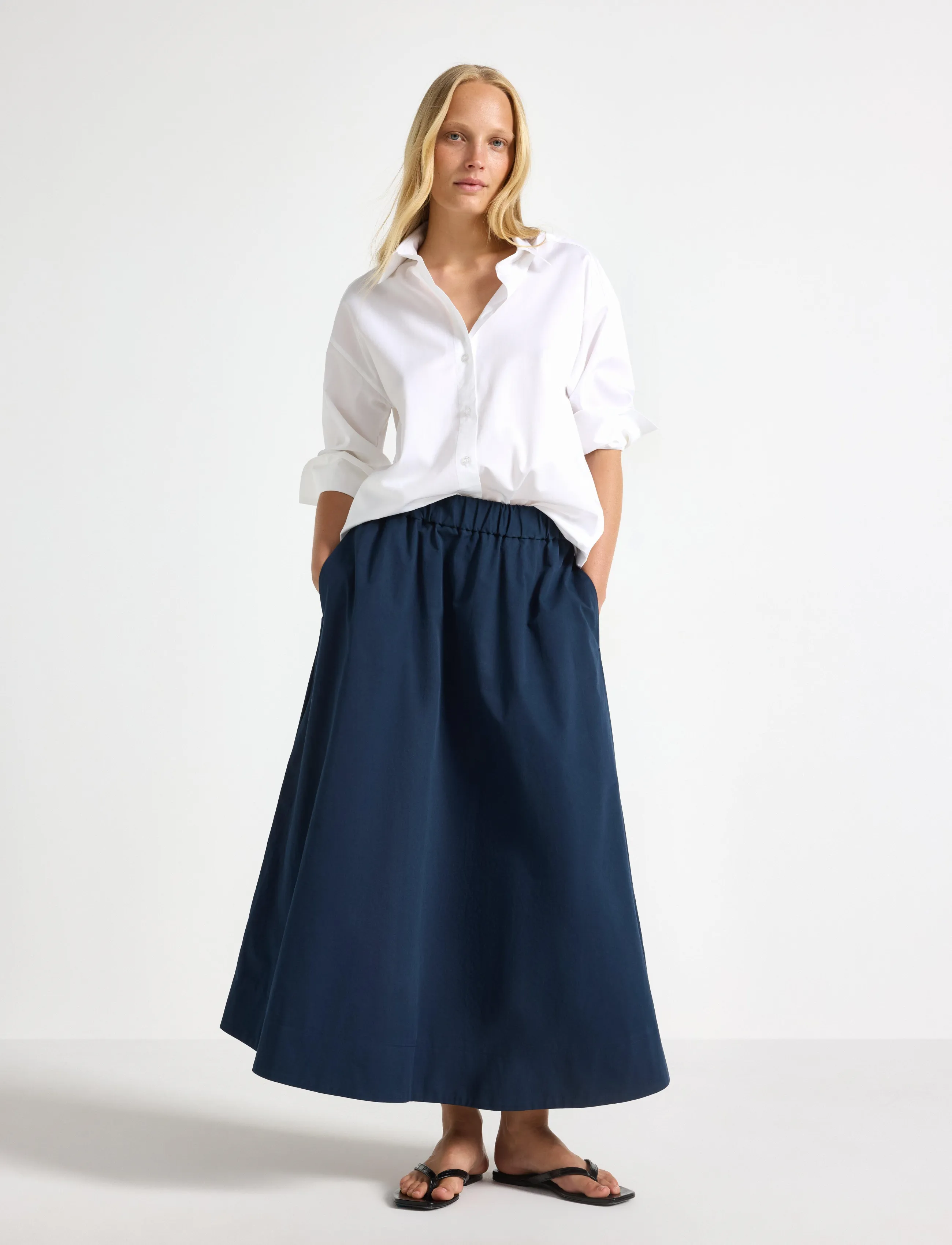 Lindex Skirt with a-line fit - Lindex - DARK BLUE / navy