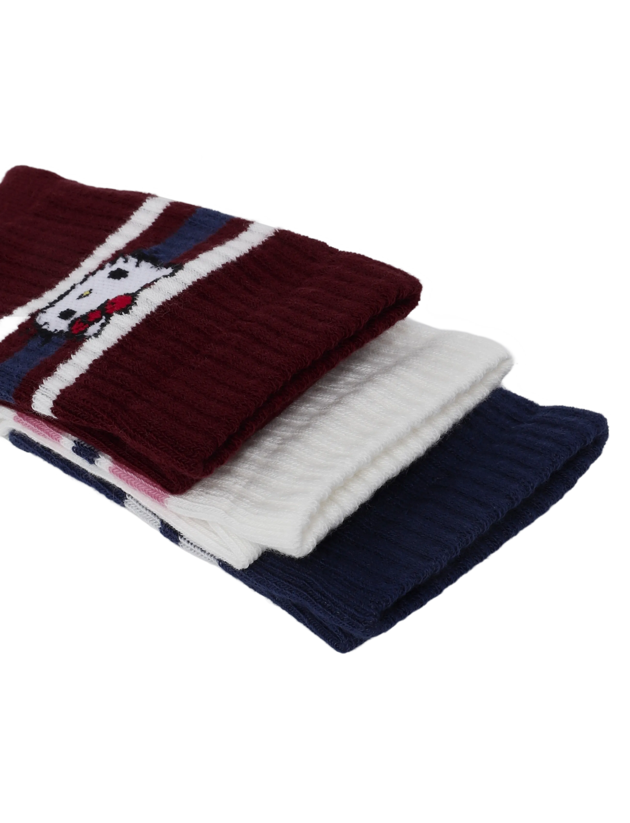 Lindex - Sock 3 p Hello Kitty - strümpfe - dark red - 2