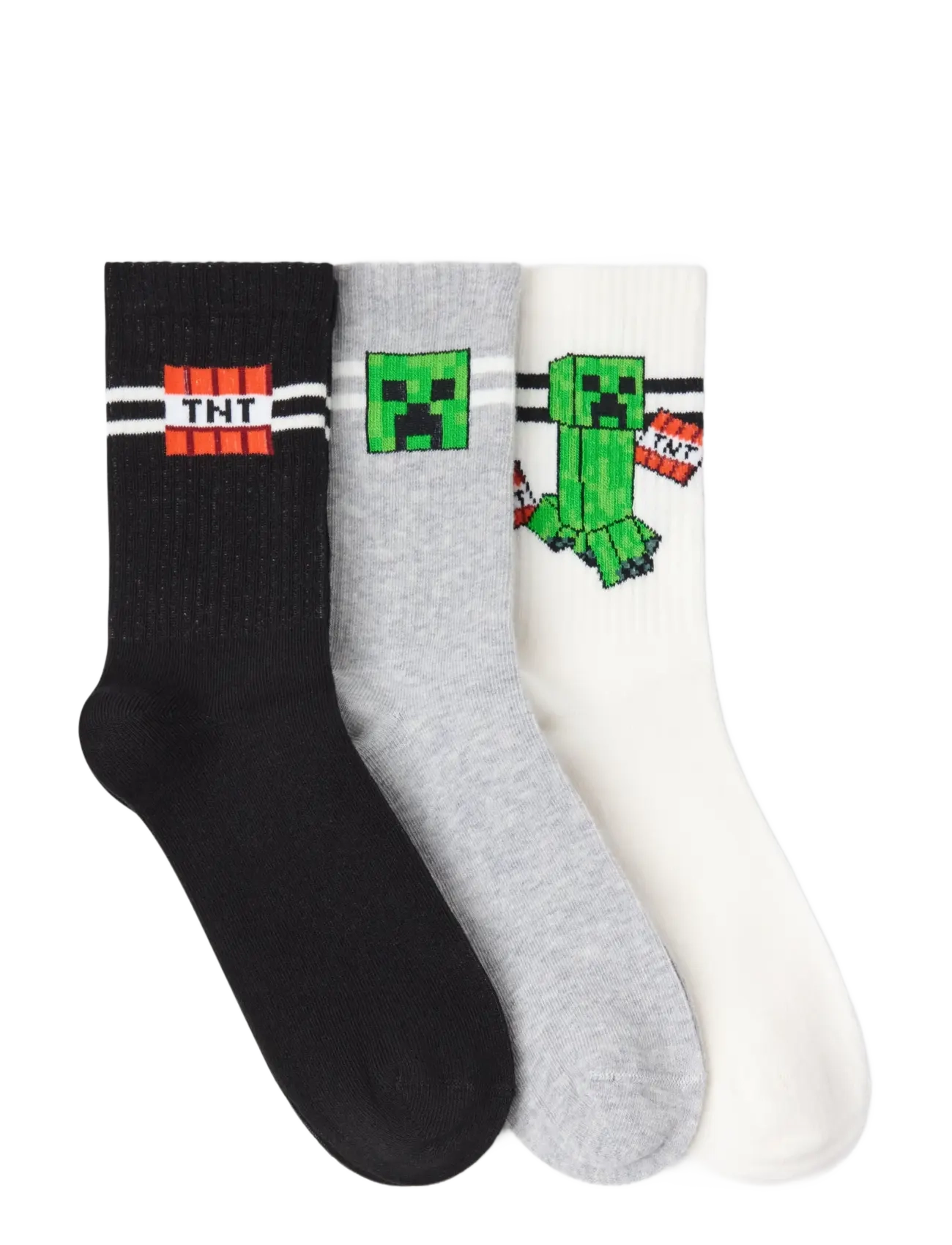 Lindex - 3-pack Minecraft socks - black - 1