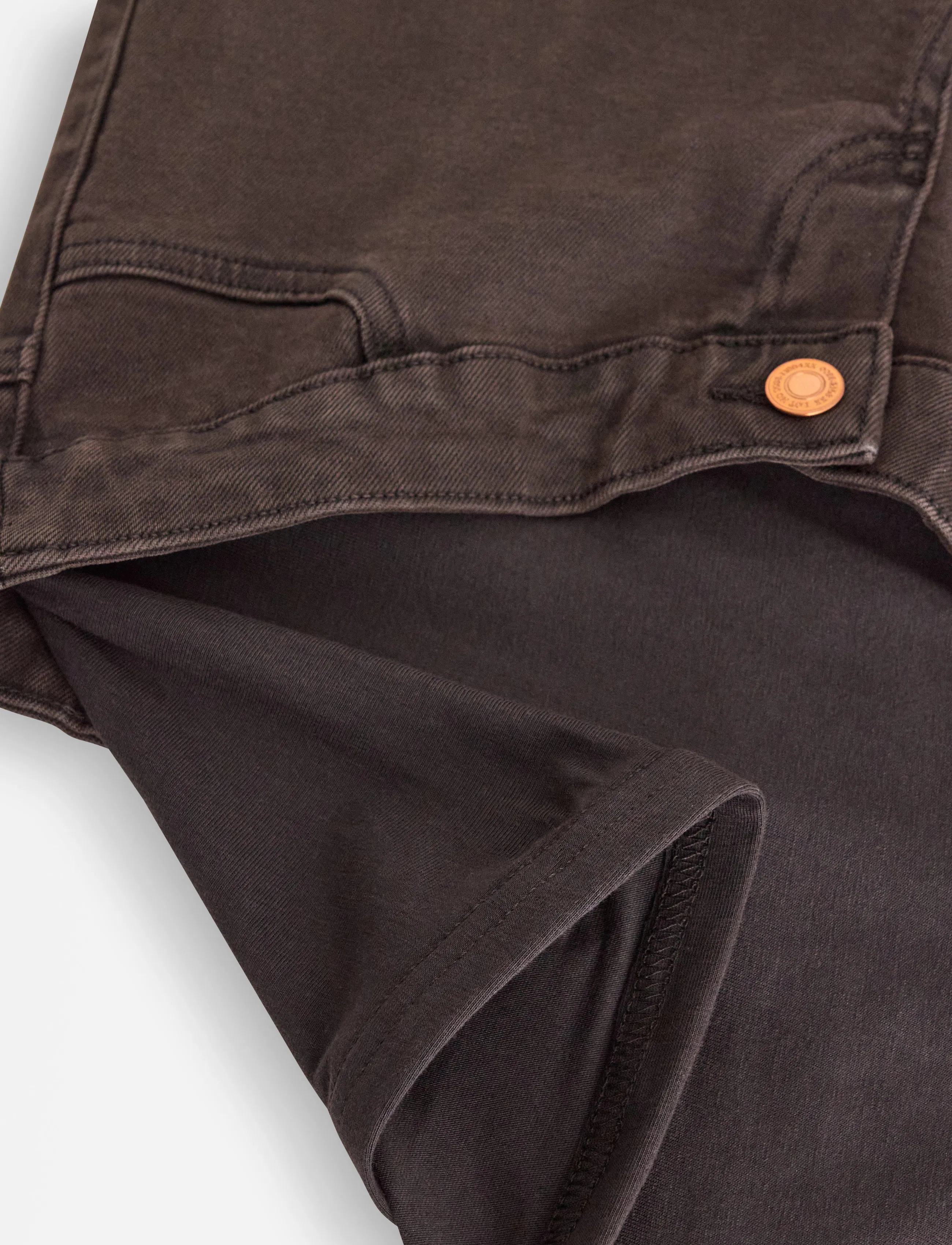 Lindex - MOM WIDE Hanna cropped maternity jeans - mom-jeans - dark brown - 2