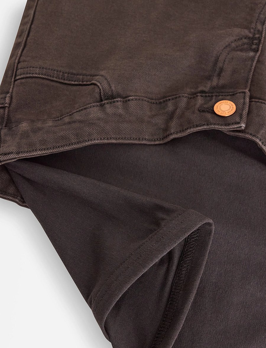 Lindex - MOM WIDE Hanna cropped maternity jeans - mom-jeans - dark brown - 2