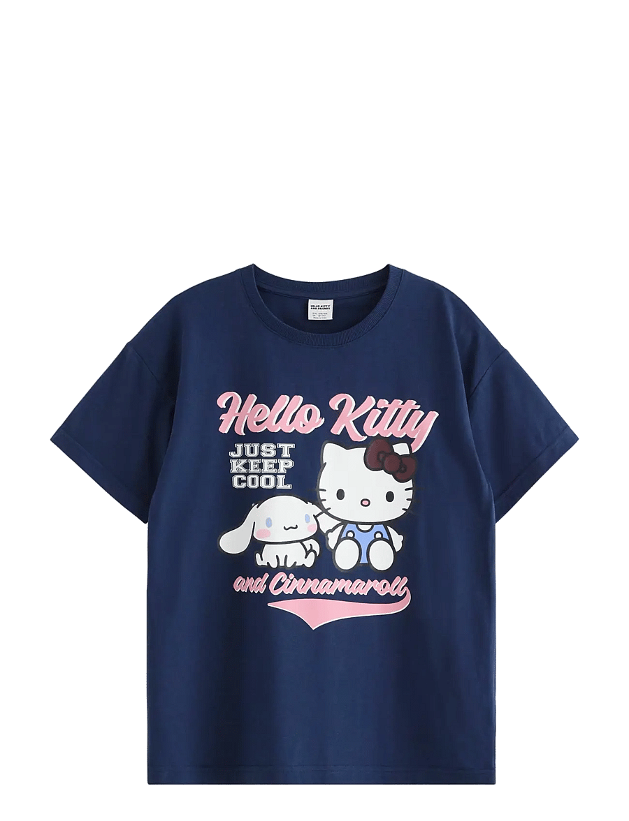 Lindex - Hello Kitty T-shirt - kurzärmelige - dark blue - 0