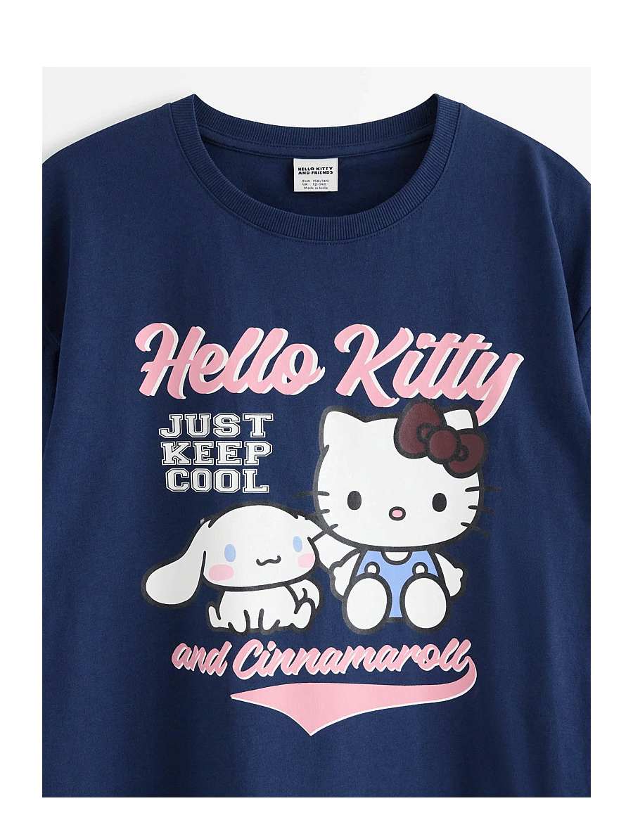 Lindex - Hello Kitty T-shirt - kurzärmelige - dark blue - 2