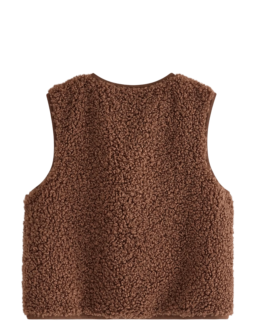 Lindex - Pile vest - einkaufen nach alter von - brown - 1