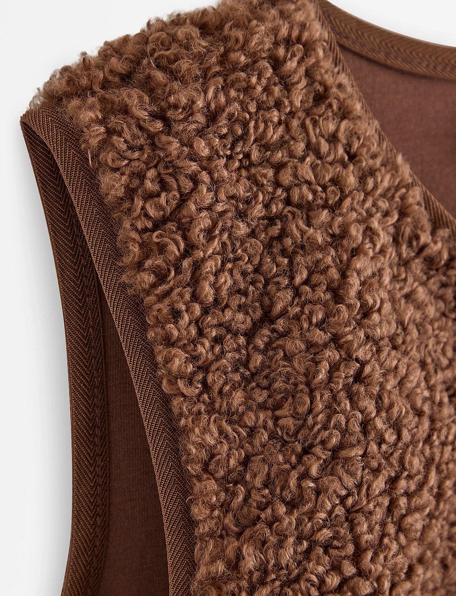 Lindex - Pile vest - einkaufen nach alter von - brown - 2
