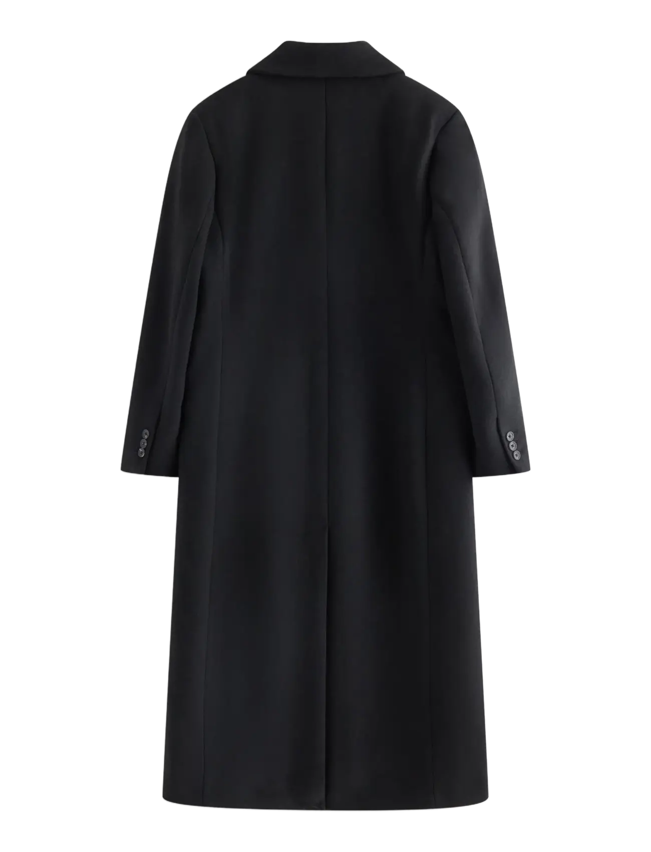 Lindex - Coat in wool blend - black - 2