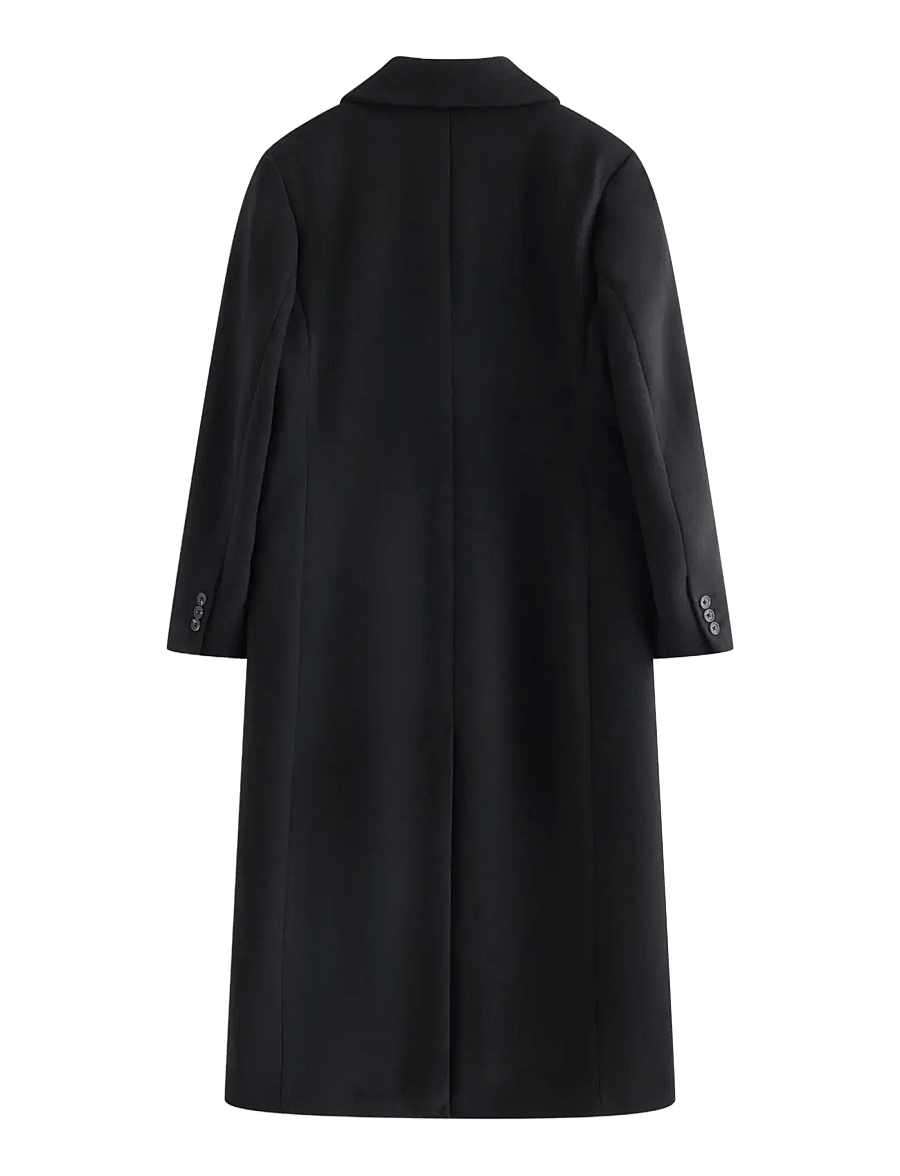 Lindex - Coat in wool blend - winterjacken - black - 2