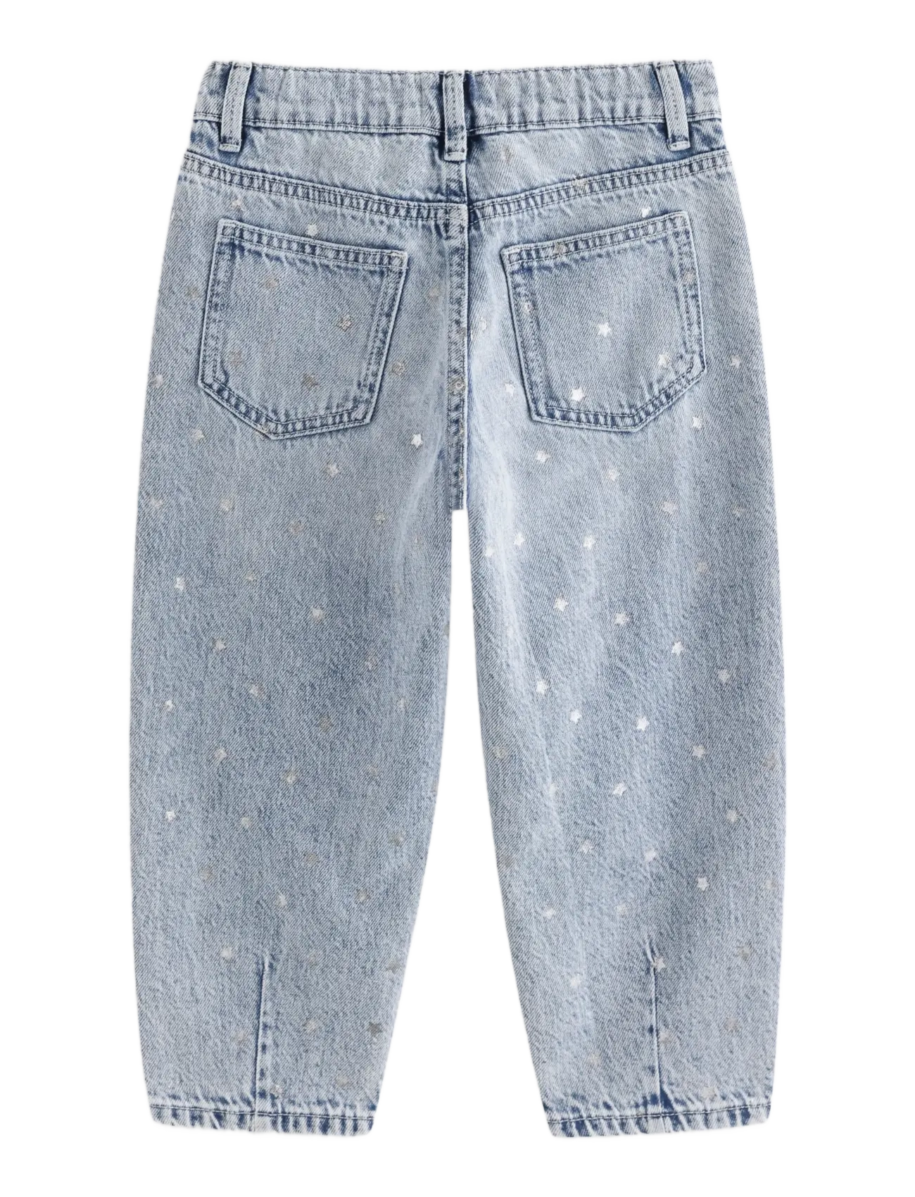 Lindex - Barrel jeans with stars - denim - 2