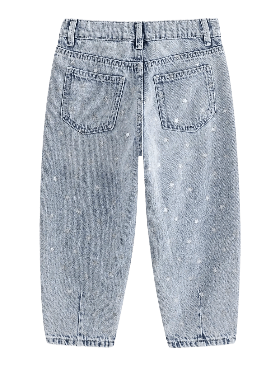 Lindex - Barrel jeans with stars - tapered jeans - denim - 2