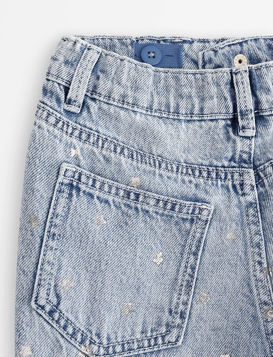 Lindex - Barrel jeans with stars - tapered jeans - denim - 5