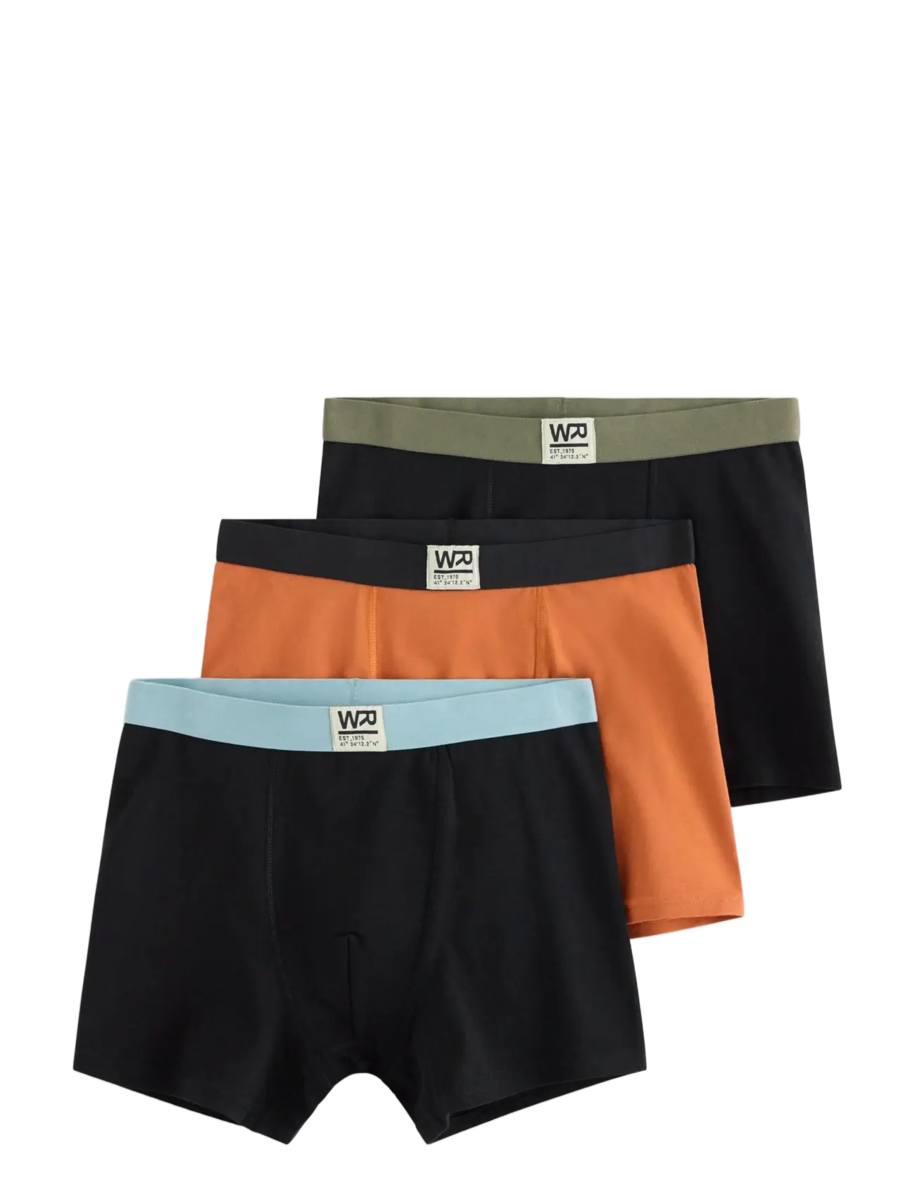 Lindex 3-Pack Boxer Shorts, Børn, 3-Pak Boxershorts, Sort, Str: 128