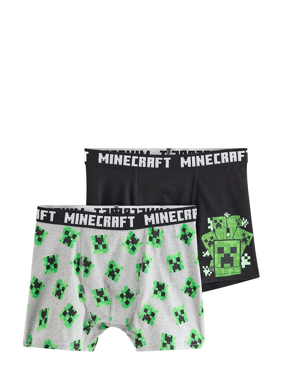 Lindex - 2-pack Minecraft boxer shorts - black - 0
